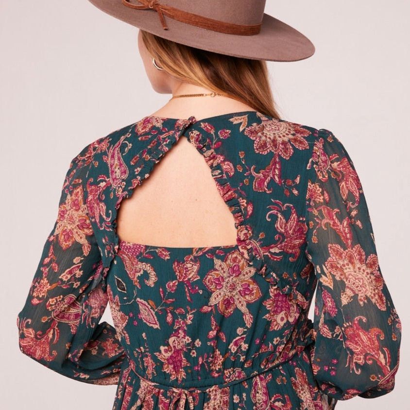 Other NWT Band of the Free Empire Midi Dress M 8-10 Pine Paisley Size M / US 6-8 / IT 42-44 - 9 Thumbnail