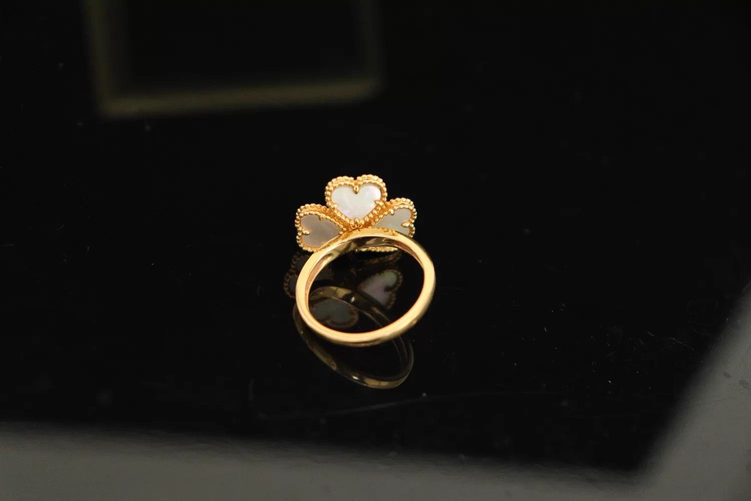 Van Cleef & Arpels Van Cleef & Arpels 18K Gold Diamond Ring 53 w/ Box Size ONE SIZE - 3 Thumbnail