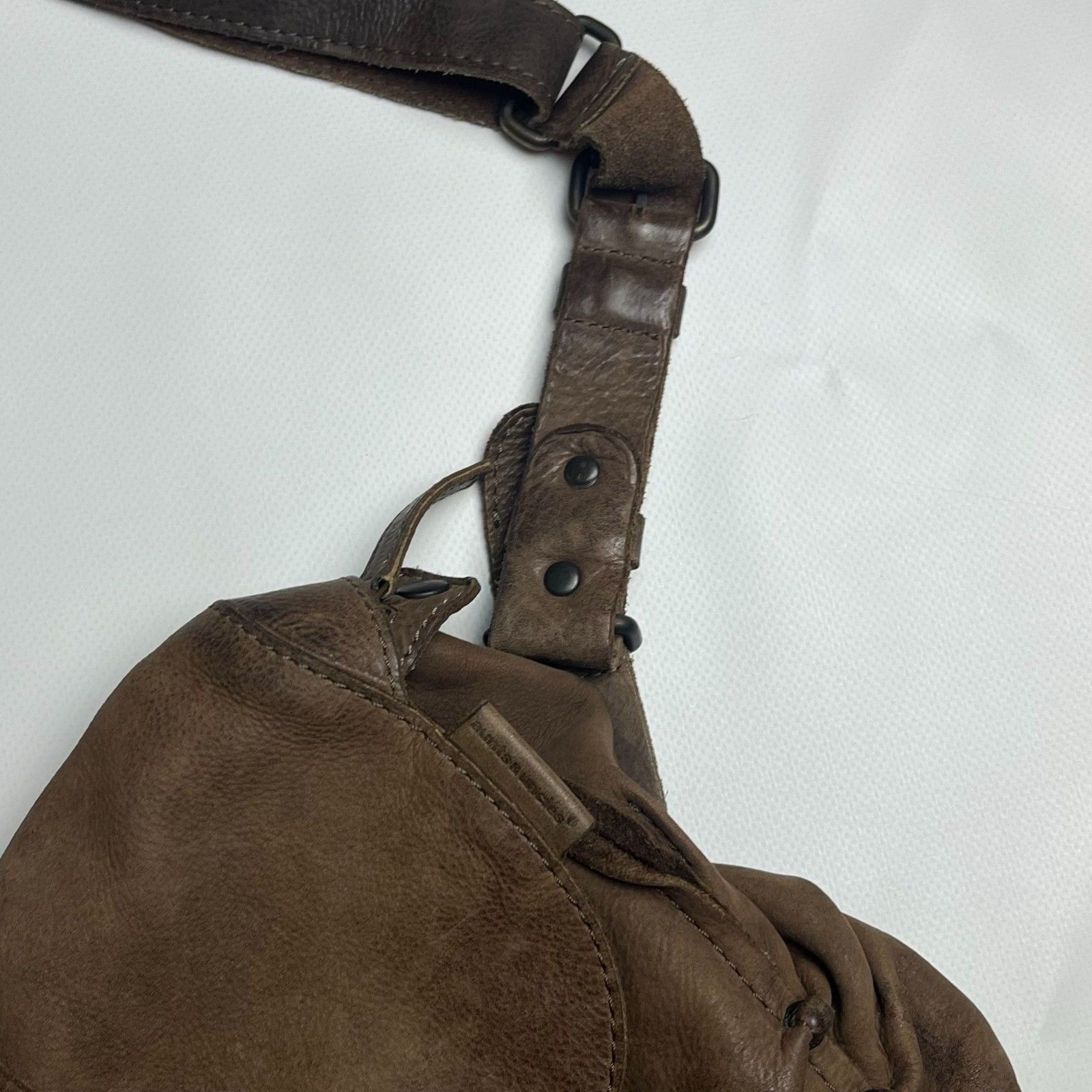 Vintage Aunts & Uncles 100% Heavy Leather Vintage Shoulder Bag Size ONE SIZE - 4 Thumbnail