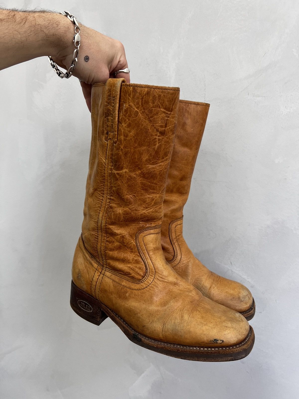 A.S.98 × Japanese Brand Western ankle moto 90s Boots Leather Style guidi Size US 9 / IT 39 - 14 Thumbnail