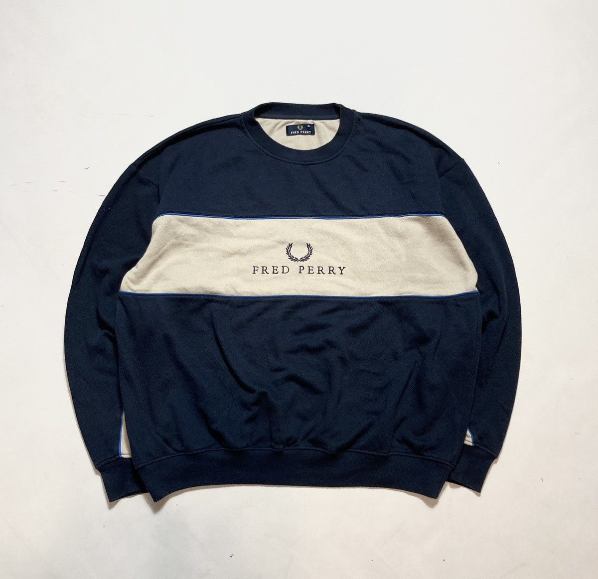 Designer Fred Perry Vintage Fred Perry Spellout Big Logo Sweatshirt Grailed