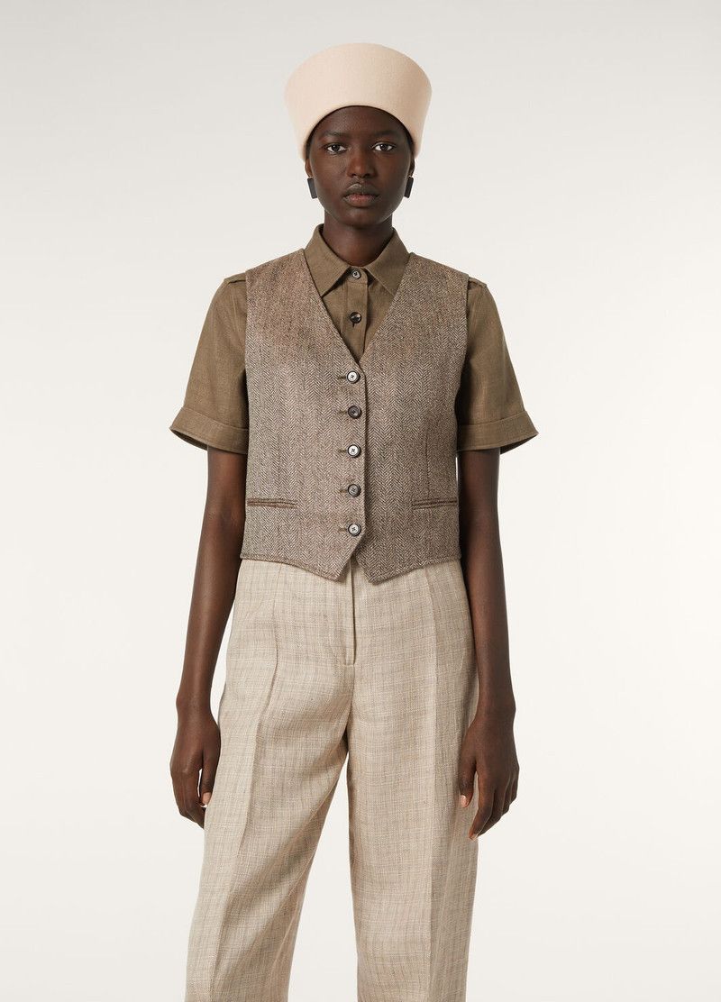 Loro Piana o1srvl11e0526 FAP3839 Teodoro Vest in Brown Size XS / US 0-2 / IT 36-38 - 4 Thumbnail