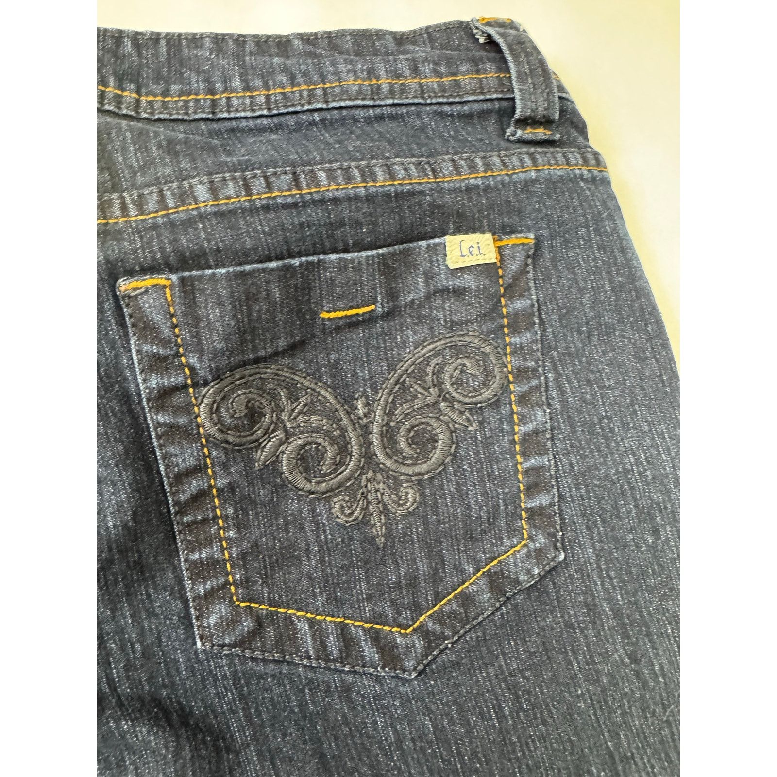 L.E.I. Vintage Y2K Low-Rise Jeans Flare Butterflies L.e.i. 11 Size 32" / US 10 / IT 46 - 10 Thumbnail