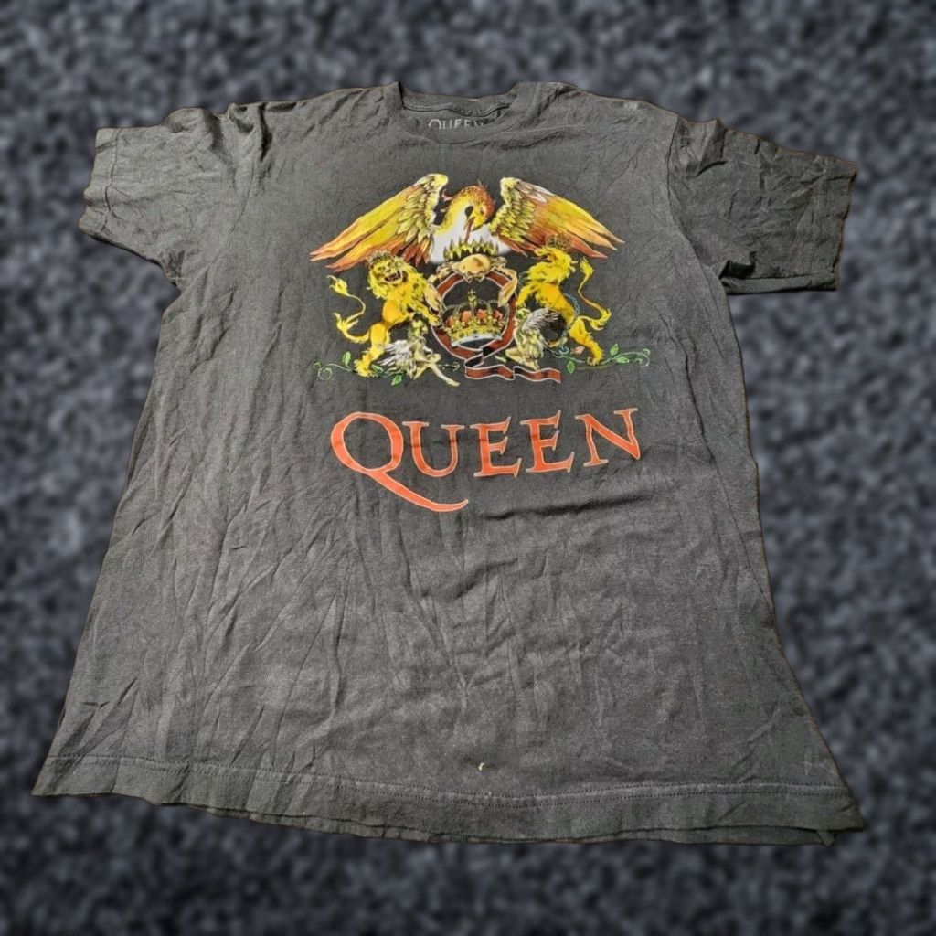 Logo 7 Queen Classic Rock T Shirt Mens Gray L Logo Band Tee Size US L / EU 52-54 / 3 - 1 Thumbnail