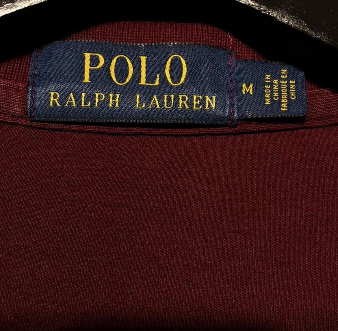 Polo Ralph Lauren Burgundy Polo RL Shirt Size US M / EU 48-50 / 2 - 2 Thumbnail