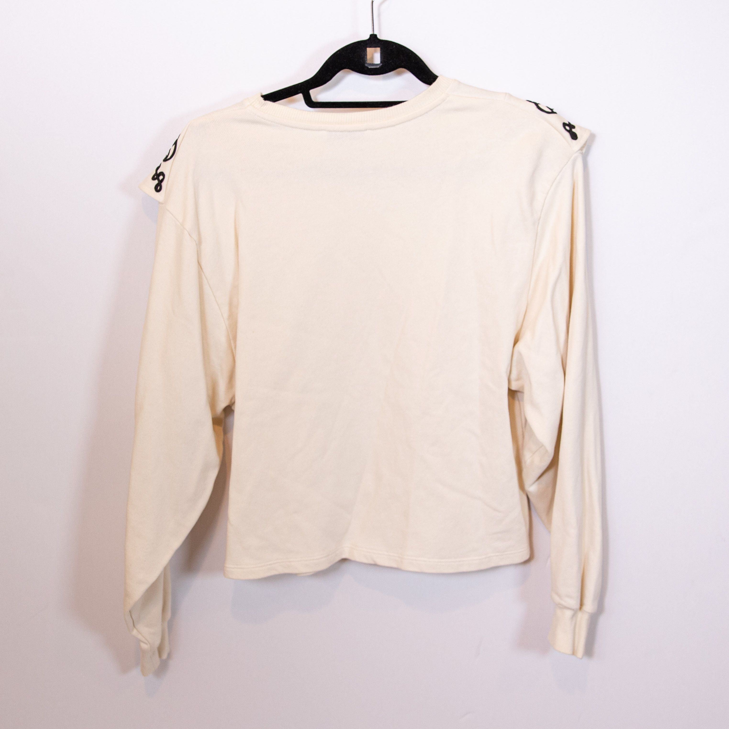 Zara Zara Cotton Terry Lined Embroidered Applique Ruffle Crew Size S / US 4 / IT 40 - 3 Thumbnail