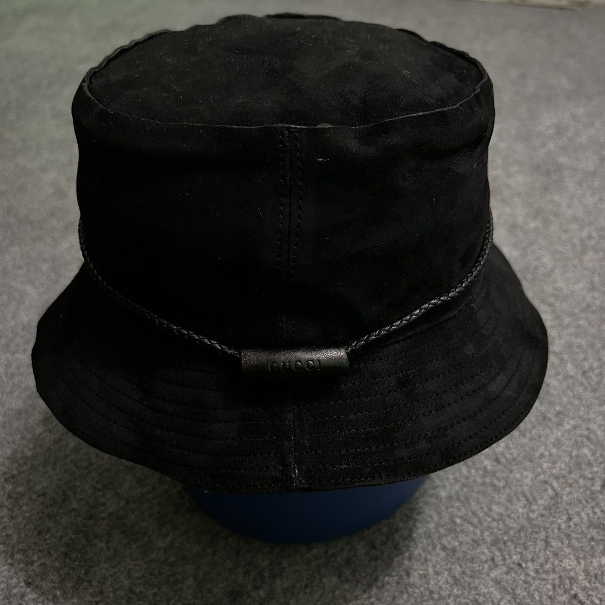 Gucci Bucket hat Gucci Leather suede Size ONE SIZE - 1 Thumbnail
