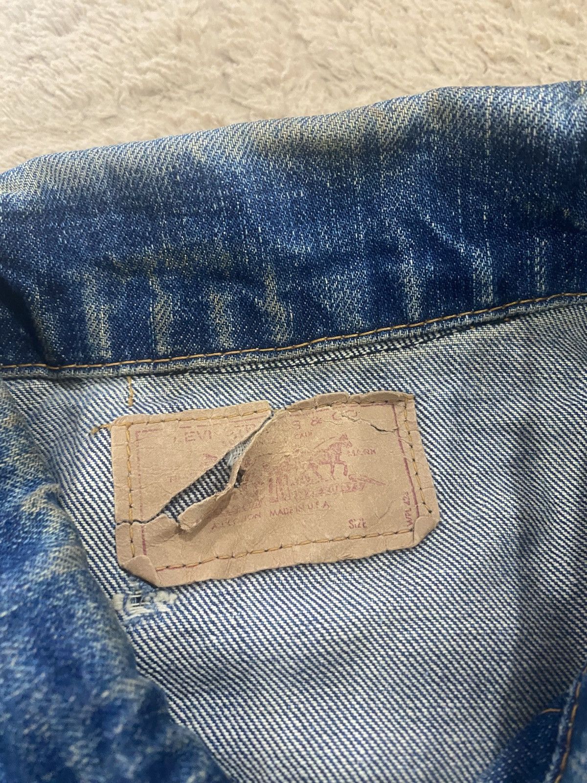 Levi's vintage levis big e jackets distres Size US L / EU 52-54 / 3 - 4 Thumbnail