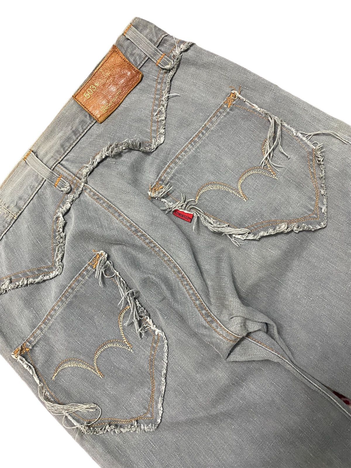 Hysteric Glamour Flared Edwin Jeans 503 Grey Denim Boot Cut Size US 31 - 8 Thumbnail