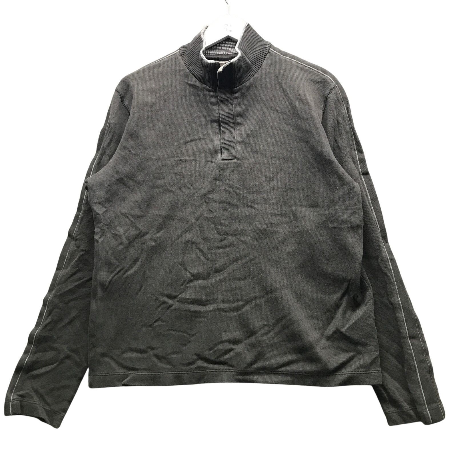 Hugo Boss Boss Hugo Boss 1/4 Pullover Sweater Men L Ribbed Mock Neck Size US L / EU 52-54 / 3 - 1 Thumbnail