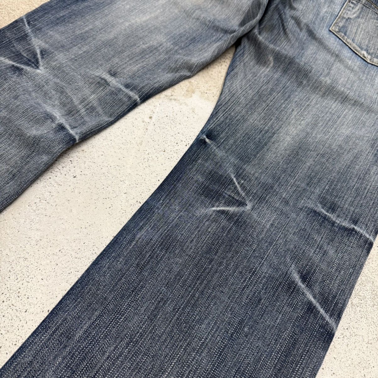 Boycott Boycott Lightning Wash Whisker Distressed Denim Pant Size US 34 / EU 50 - 13 Thumbnail