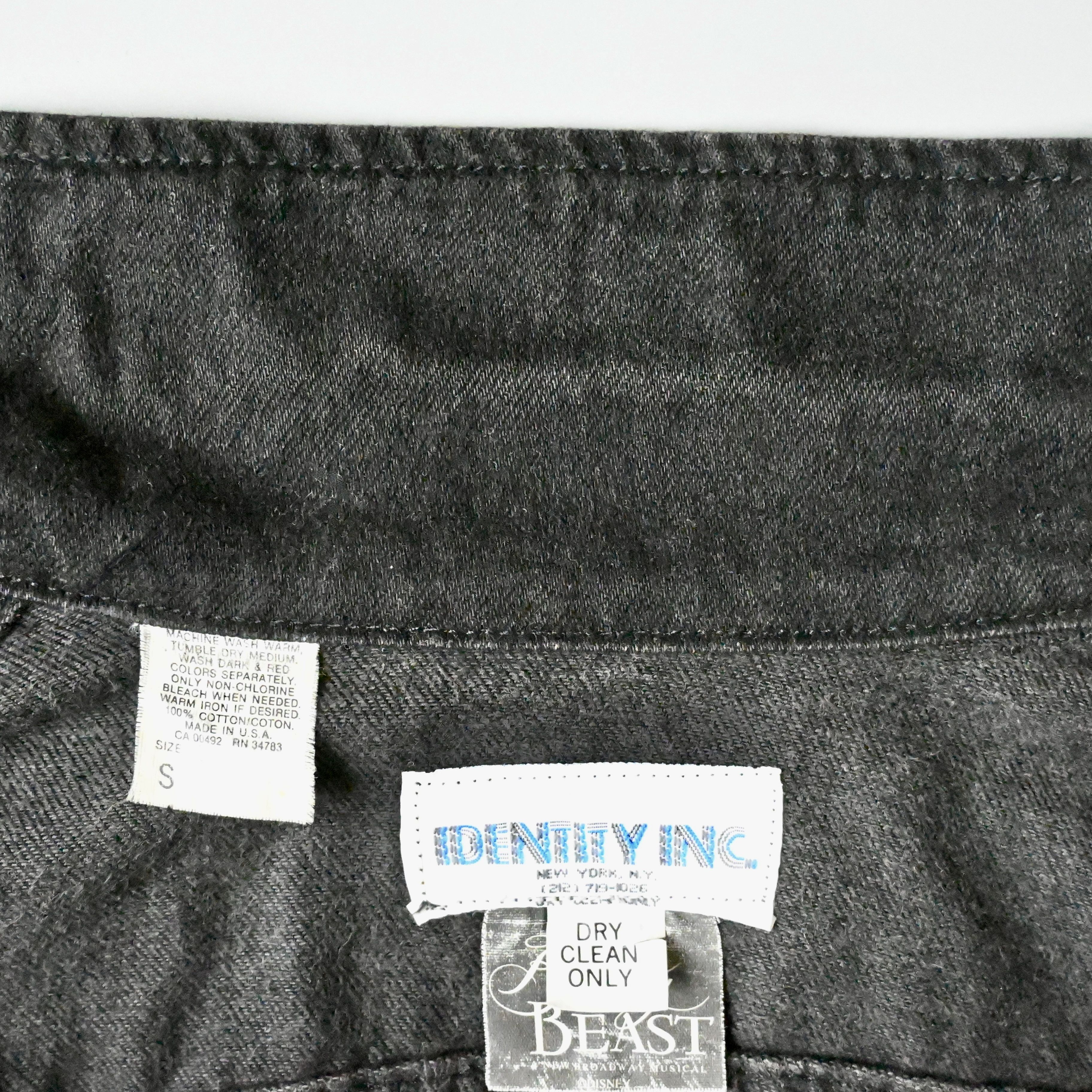 Disney Vtg Lee x Beauty and the Beast black denim trucker jacket Size US S / EU 44-46 / 1 - 7 Thumbnail