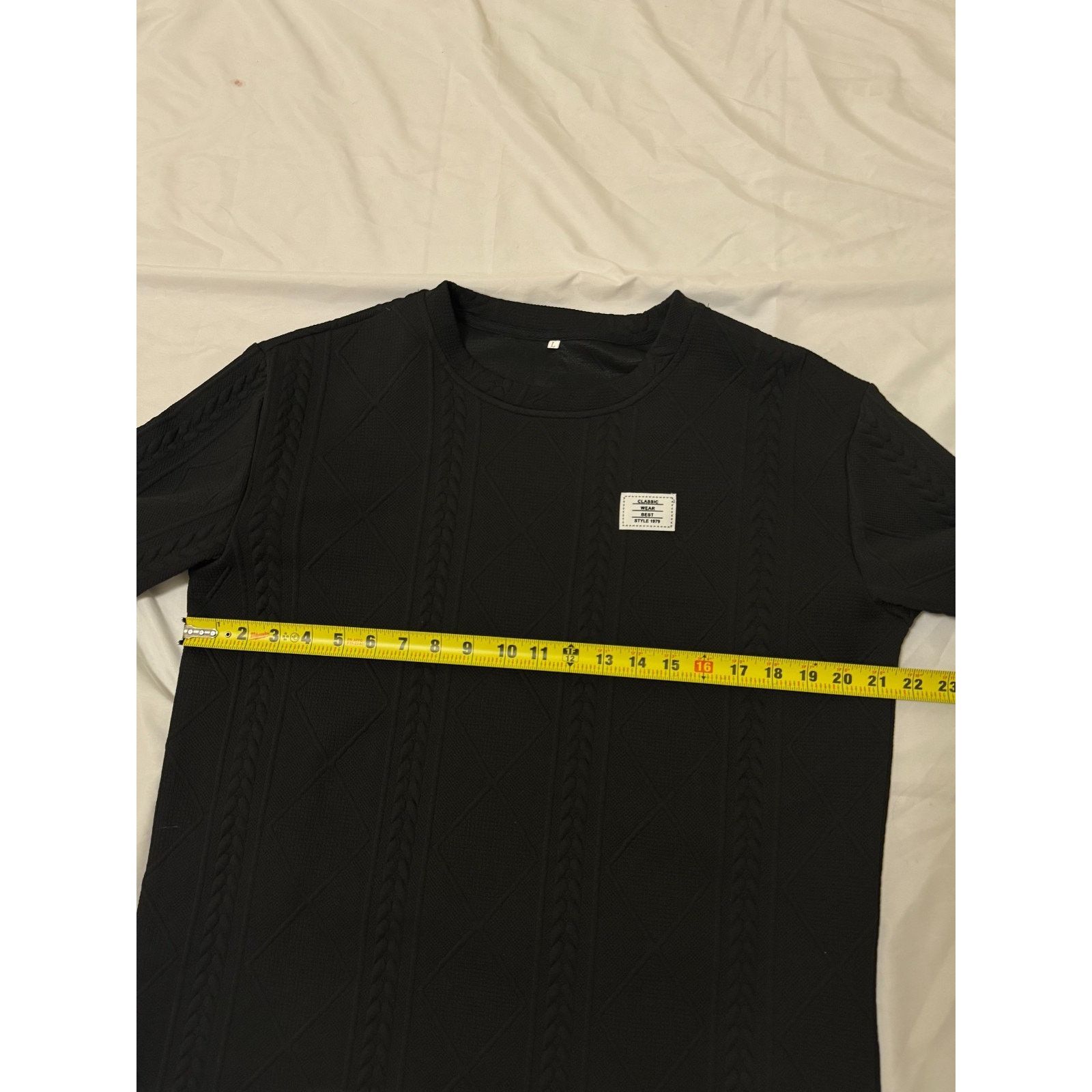 & Other Stories Black Cable Knit Long Sleeve Crewneck Sweater Large Size L / US 10 / IT 46 - 4 Thumbnail