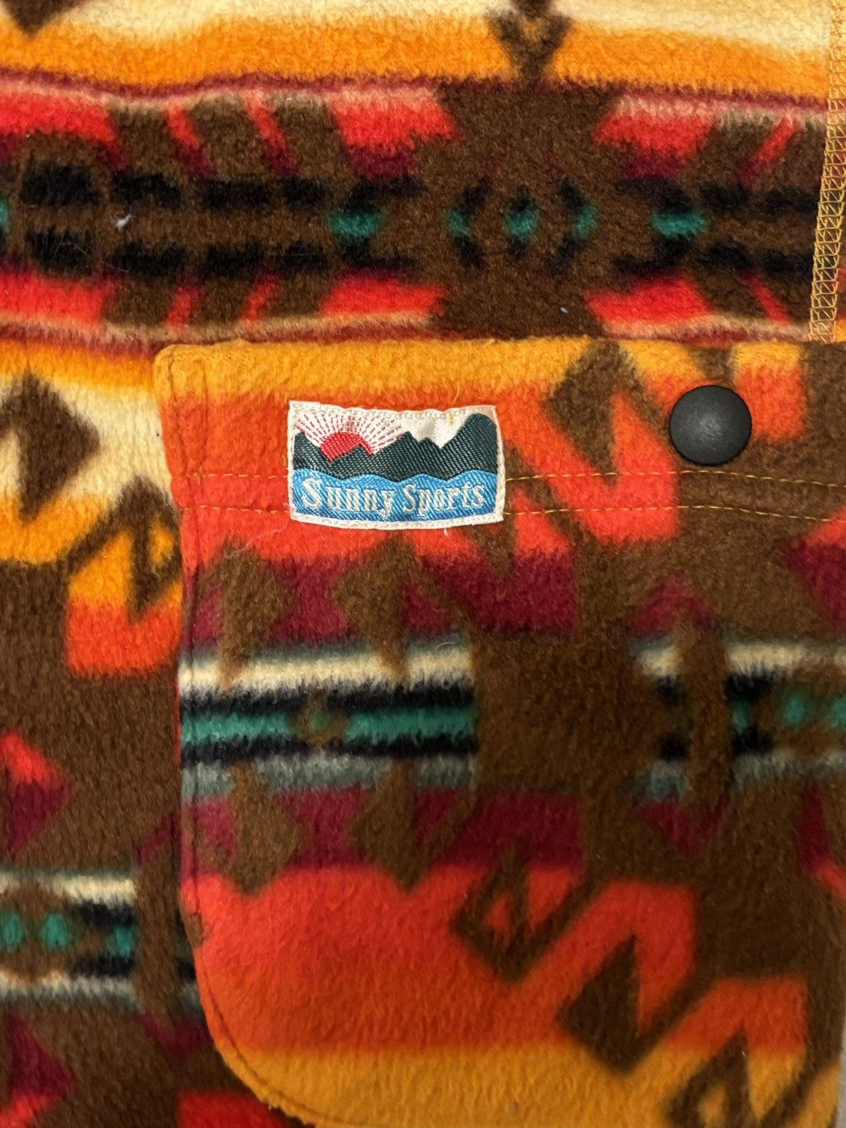 Sunny Sports × Vintage Printed Fleece Vest Size US S / EU 44-46 / 1 - 4 Thumbnail