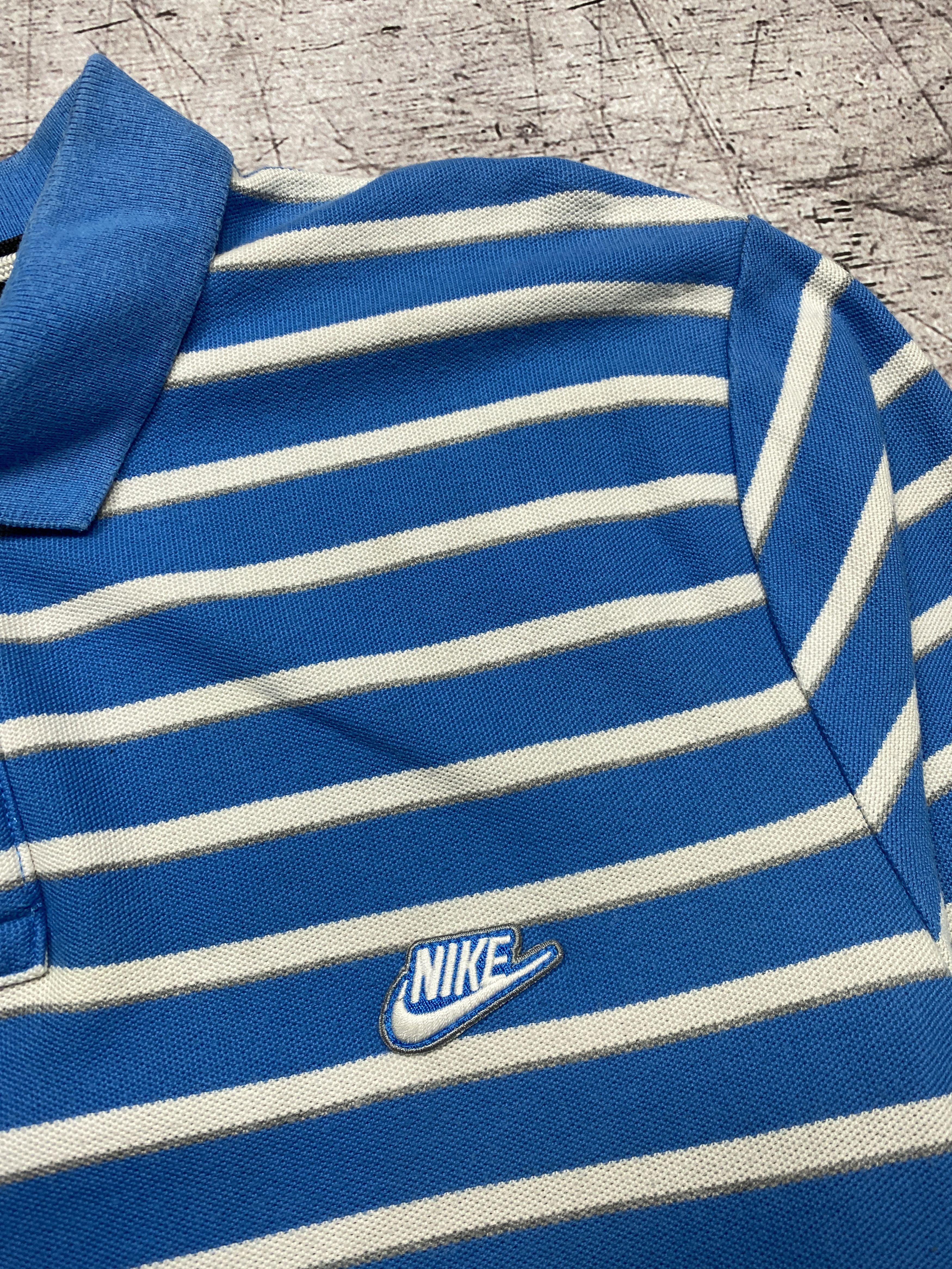 Nike Nike vintage mens striped polo shirt Size US XL / EU 56 / 4 - 3 Thumbnail