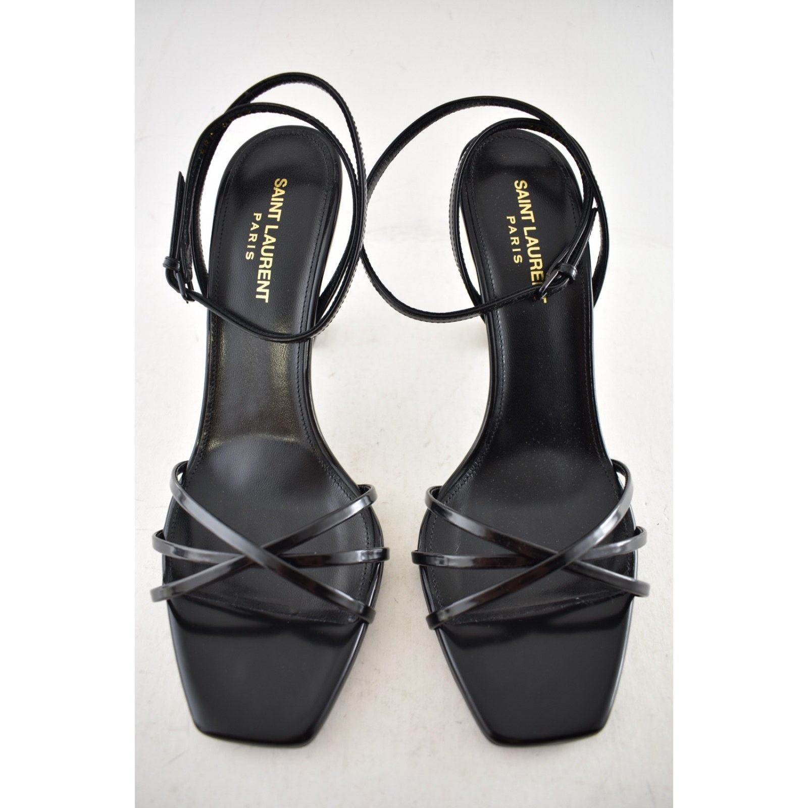 Yves Saint Laurent Saint Laurent Opyum 85 Black YSL Logo Heel Pump Sandal 39.5 Size US 8.5 / IT 38.5 - 8 Thumbnail
