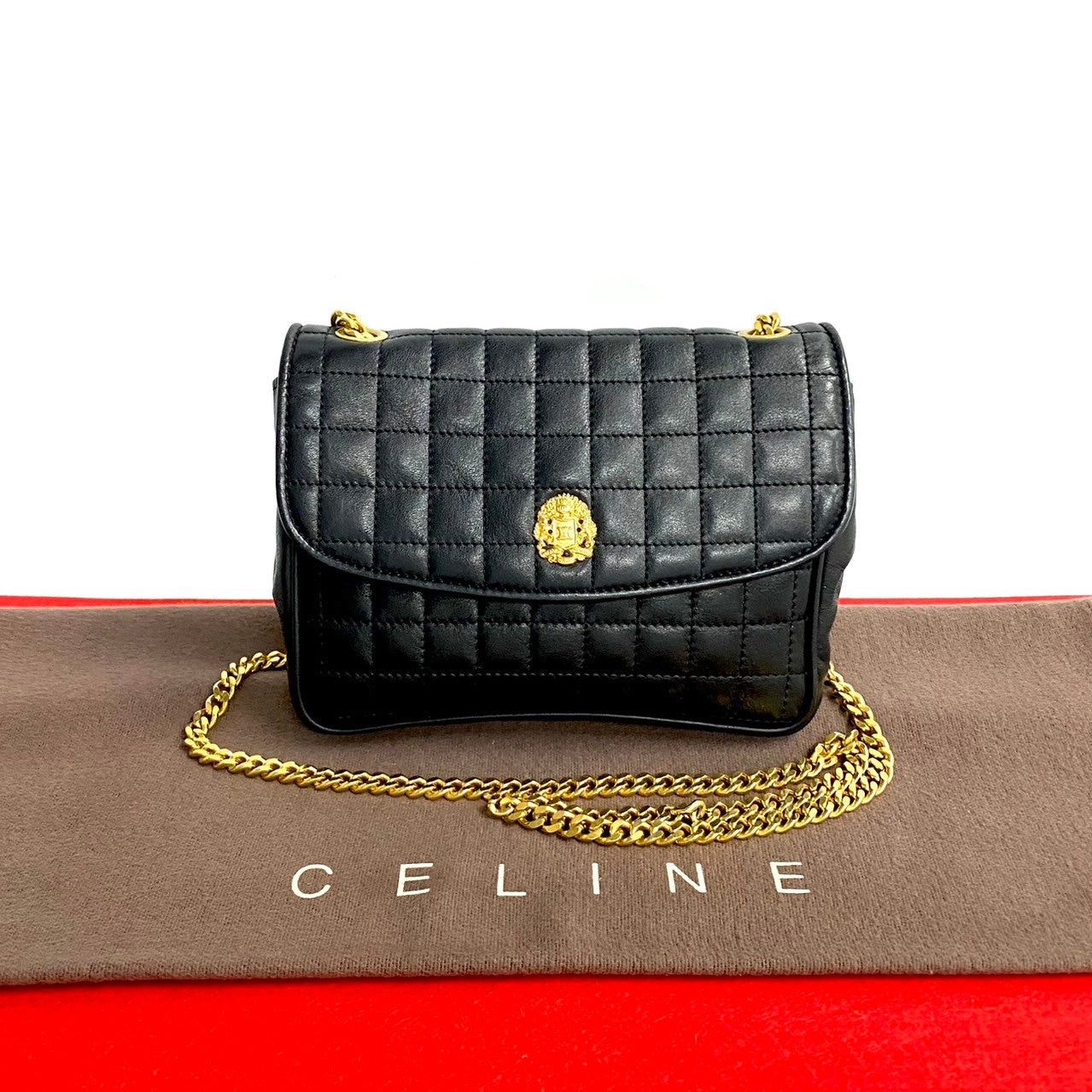 Celine Celine Shoulder Bag Black Leather Size ONE SIZE - 1 Thumbnail