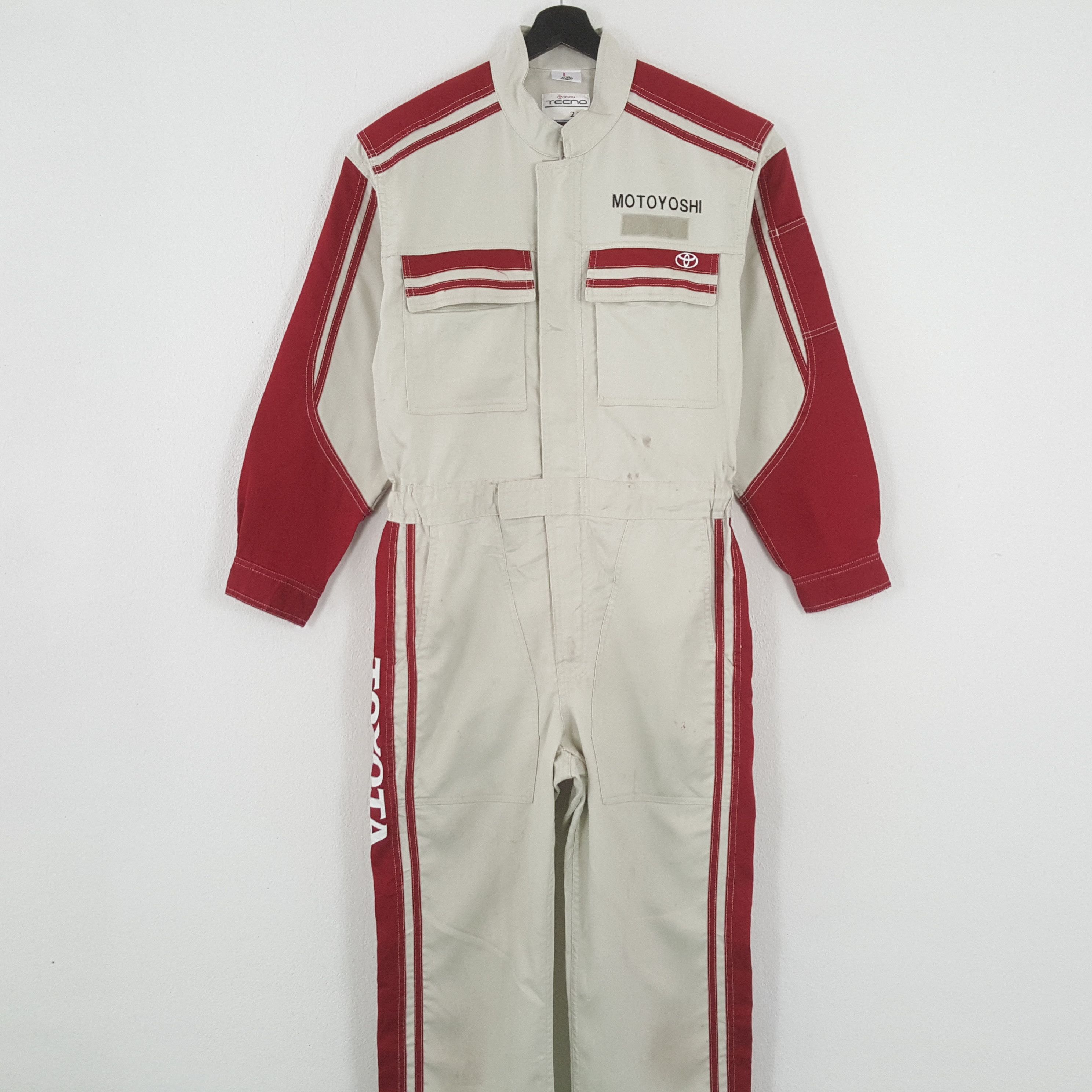 Vintage TOYOTA TECNO Japanese Motorsports Coverall JACKET Size US M / EU 48-50 / 2 - 5 Thumbnail