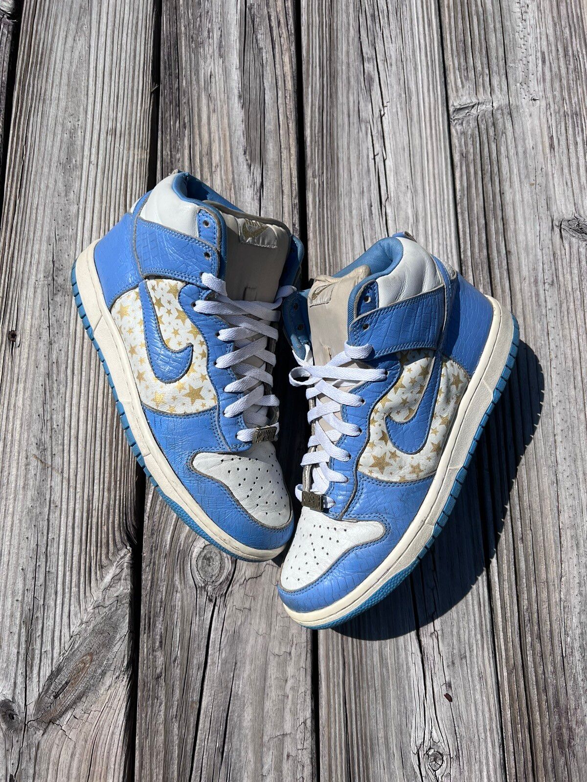 Pre-owned Nike X Supreme 2003 Supreme Dunk Hi Shoes In Blue