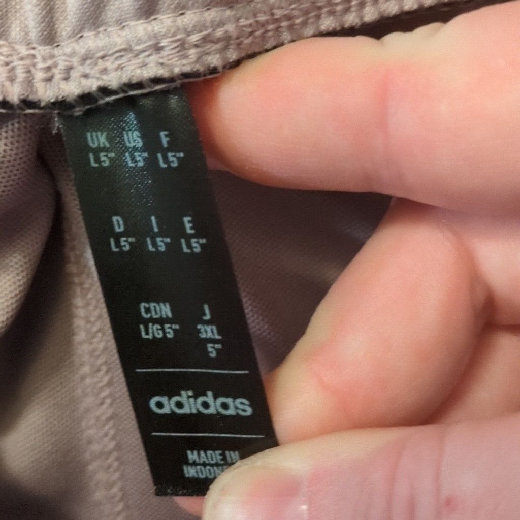 Adidas Adidas Lavender Pacer High Rise Shorts Size Large Size 31" - 5 Thumbnail