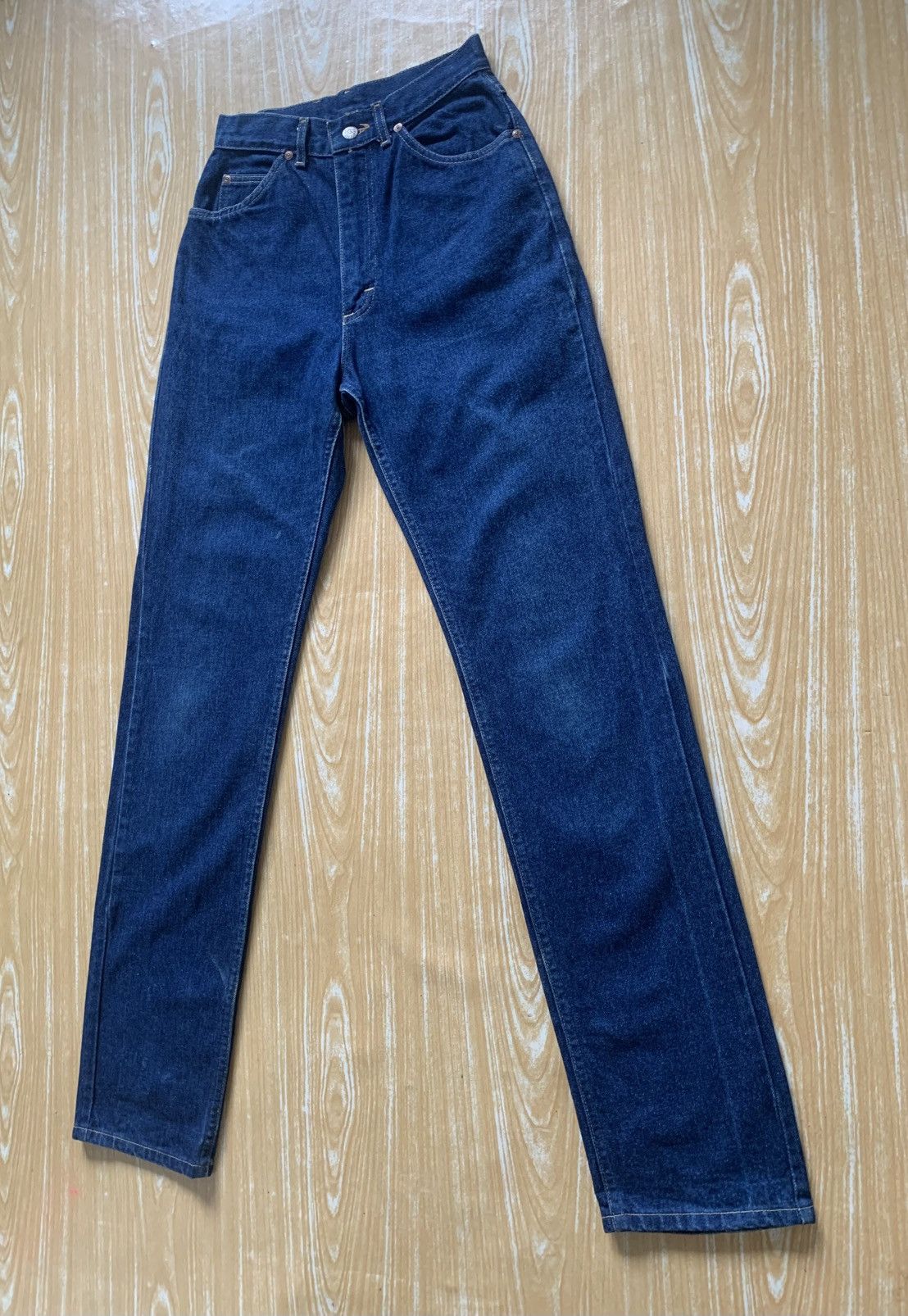 Lee × Vintage Rare!! Vintage 80s Lee Talon42 Zipper Made In USA Denim Pant Size 24" / US 00 / IT 34 - 4 Thumbnail