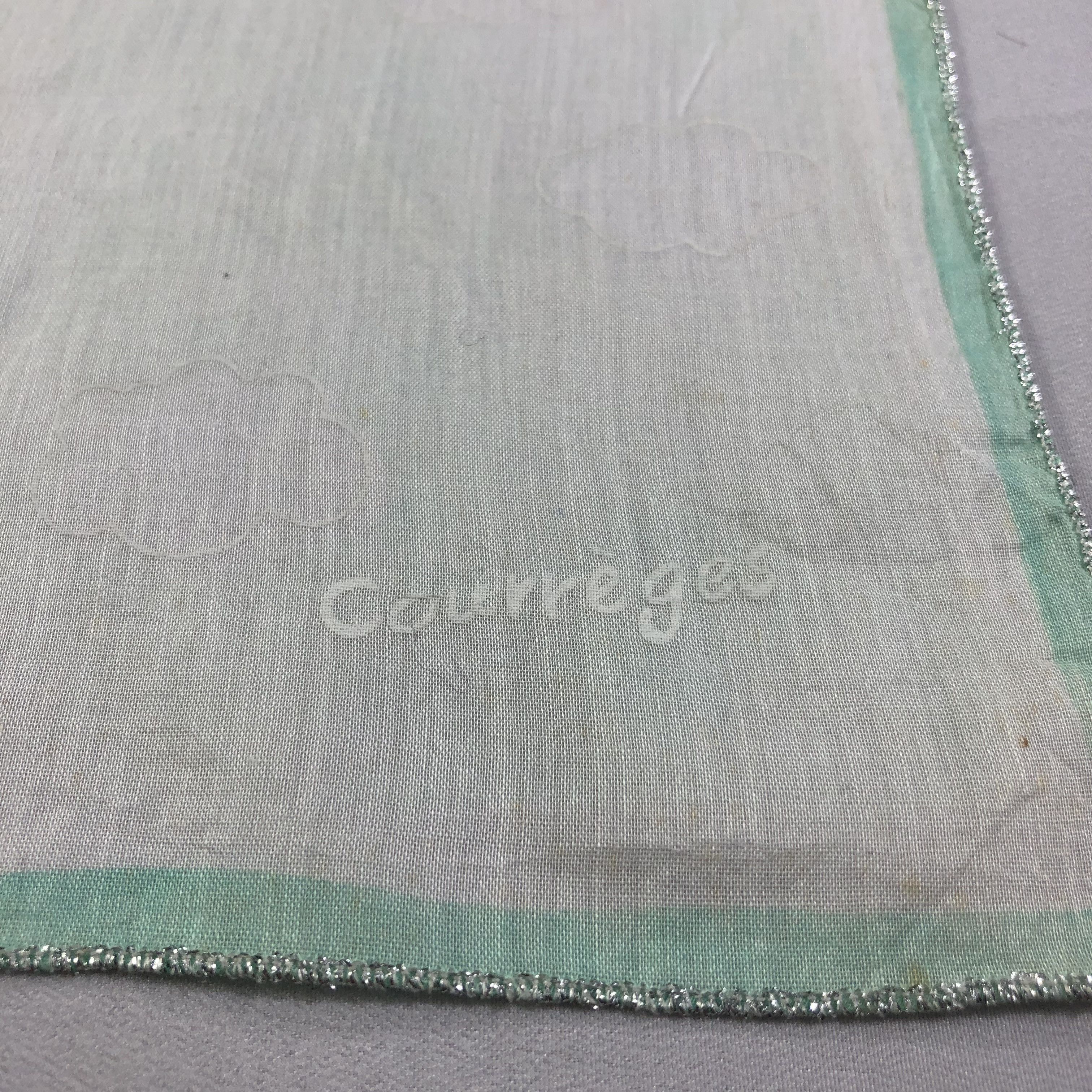 Courreges Courreges Clouds Handkerchief Neckerchief Bandana H1540 Size ONE SIZE - 4 Thumbnail