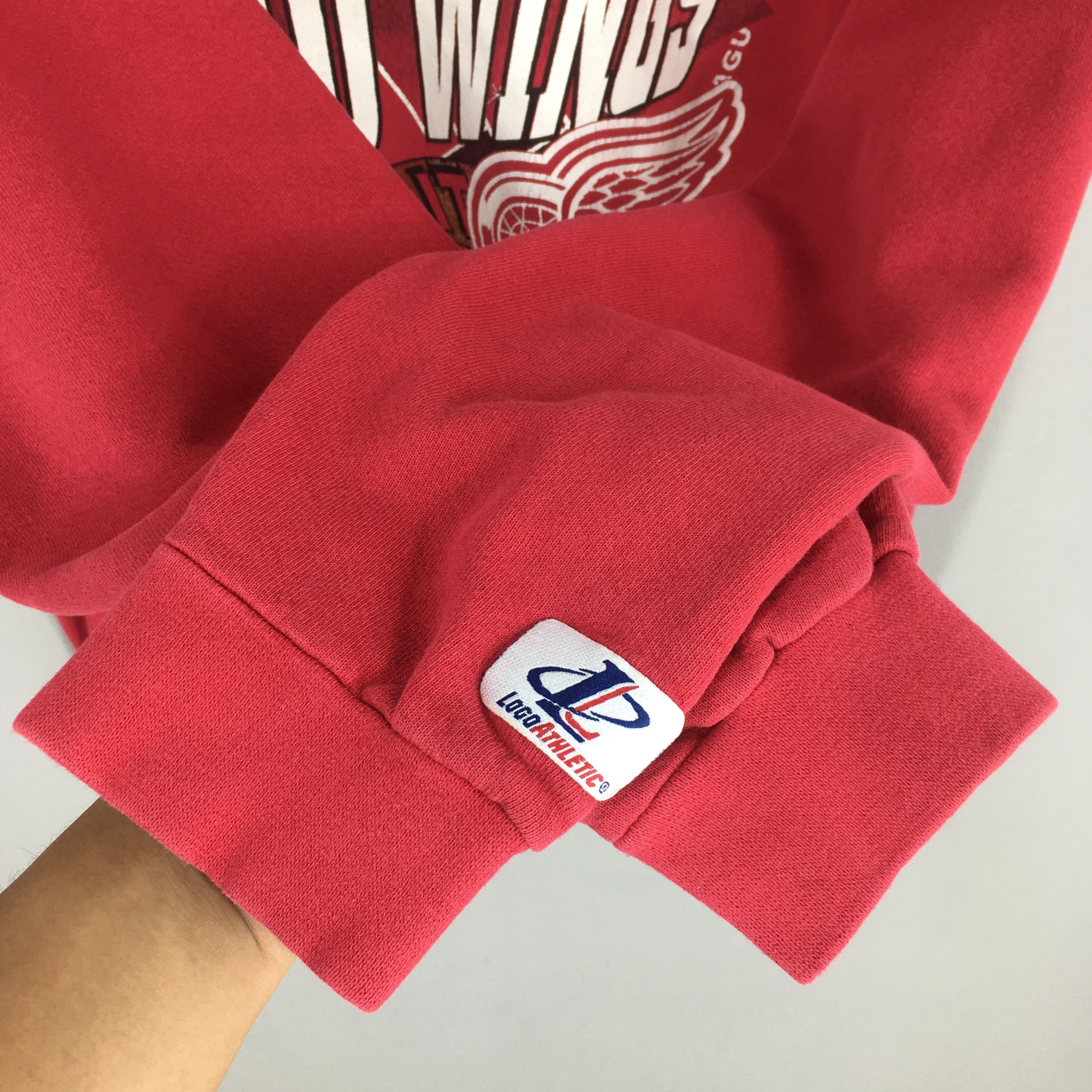 Logo Athletic × NHL Vintage 90s Detroit Red Wings NHL Sweatshirt Large Size US L / EU 52-54 / 3 - 4 Thumbnail