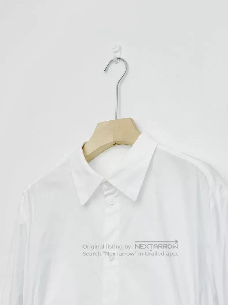 Yohji Yamamoto Yohji Yamamoto White shirred lace-up asymmetric silhouette Size US L / EU 52-54 / 3 - 3 Thumbnail