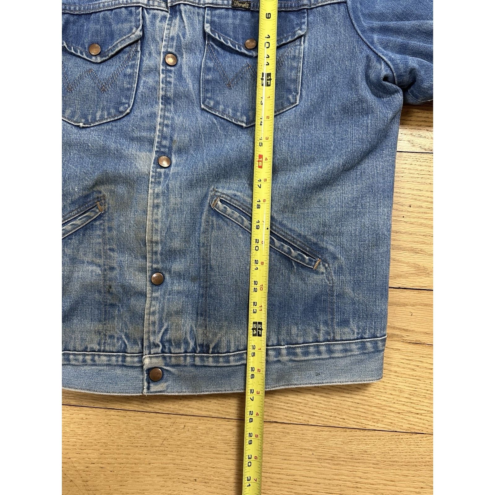 Vintage × Wrangler Vintage 70s Wrangler No Fault Denim Blanket Lined Jacket Size US L / EU 52-54 / 3 - 6 Thumbnail