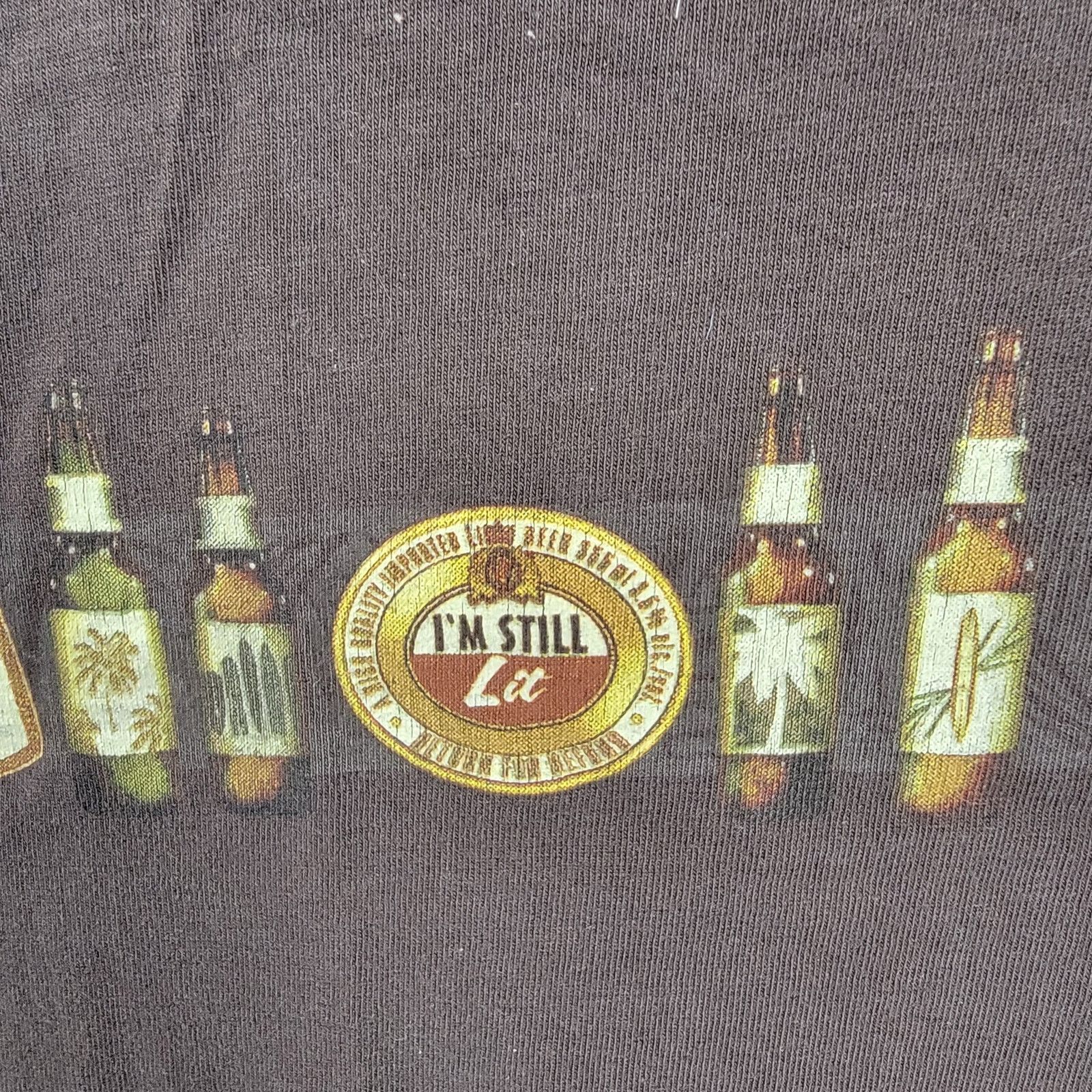 Other Newport Blue Graphic Beer O Clock Brown Tshirt Sz XXL (416) Size US XXL / EU 58 / 5 - 3 Thumbnail