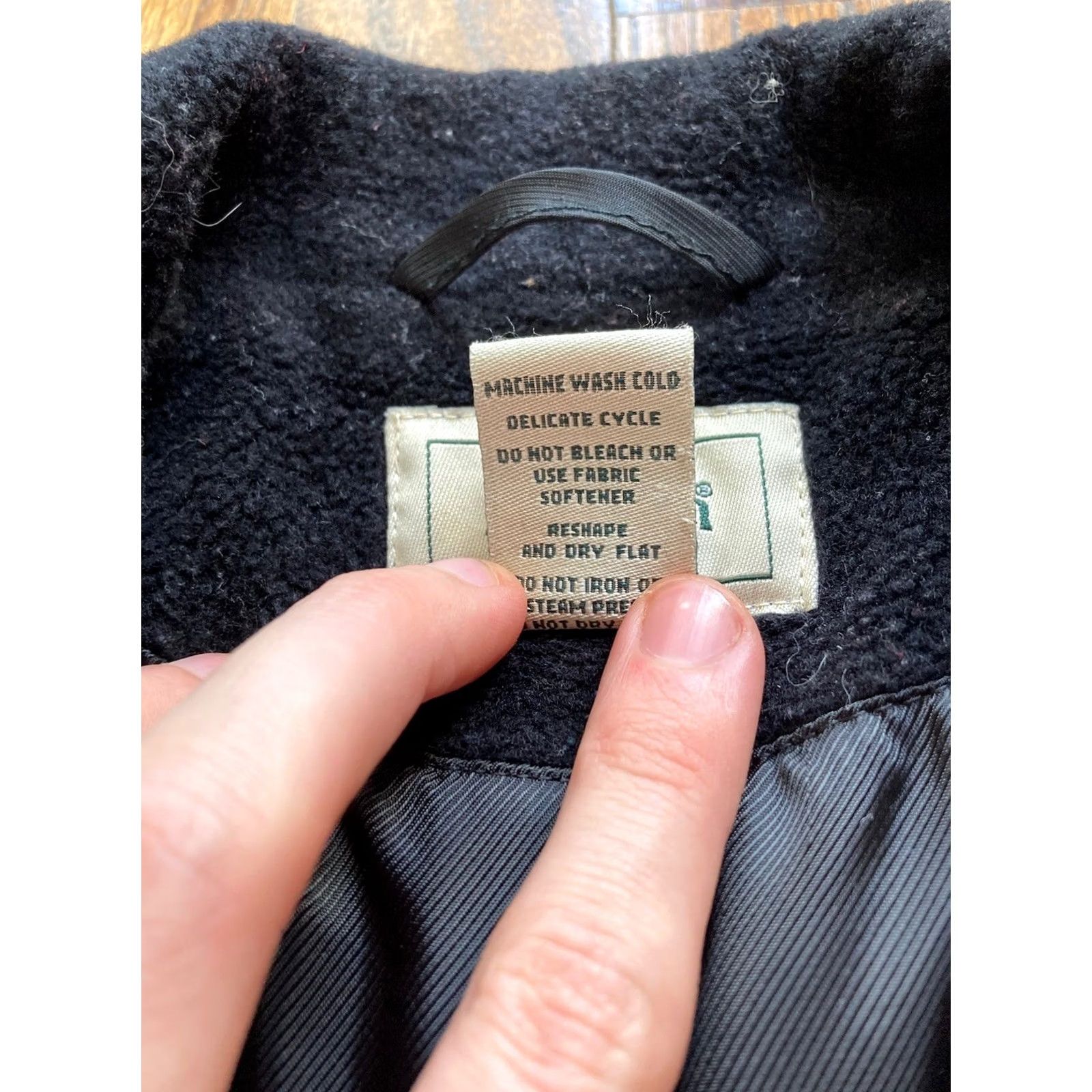 Vintage L.L. Bean Shirt Jacket Womens Wool Blend Shacket Black Button Pea Coat Outdoor M Regular Women Jacket Menus? Size M / US 6-8 / IT 42-44 - 7 Thumbnail