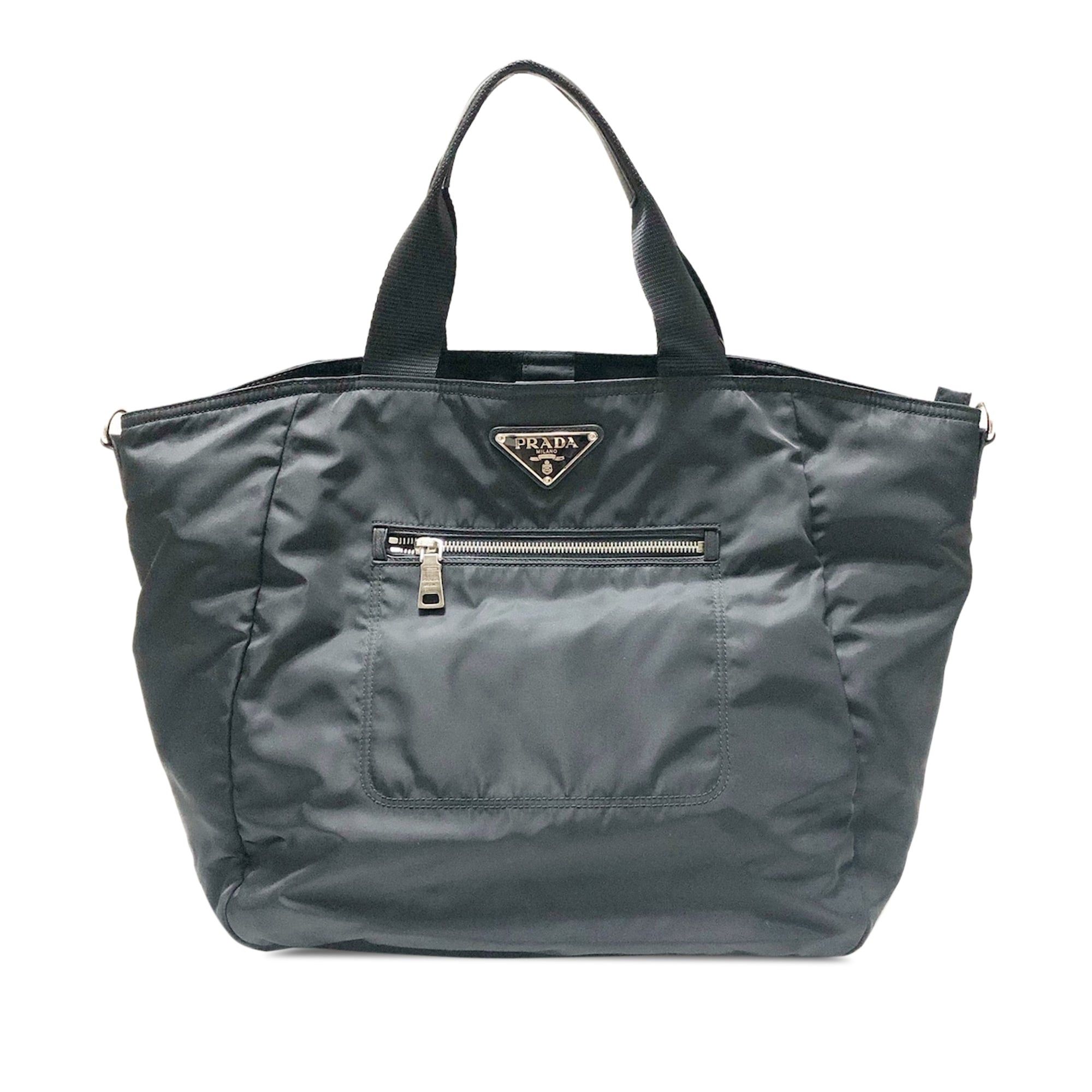 image of Prada Tessuto Satchel in Black, Women's