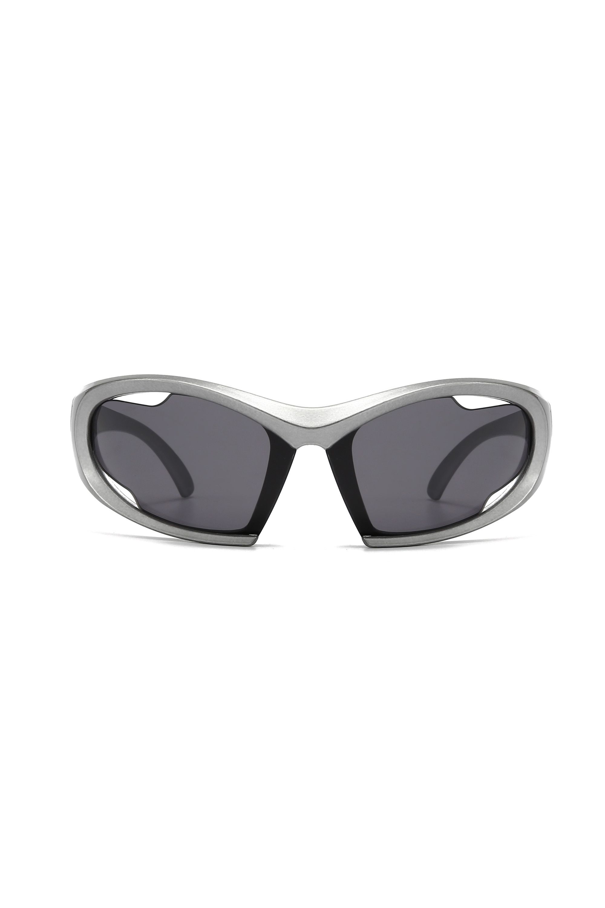 Japanese Brand Y2k Avant Garde Futuristic Gunmetal Gray Sunglasses OS Size ONE SIZE - 2 Thumbnail