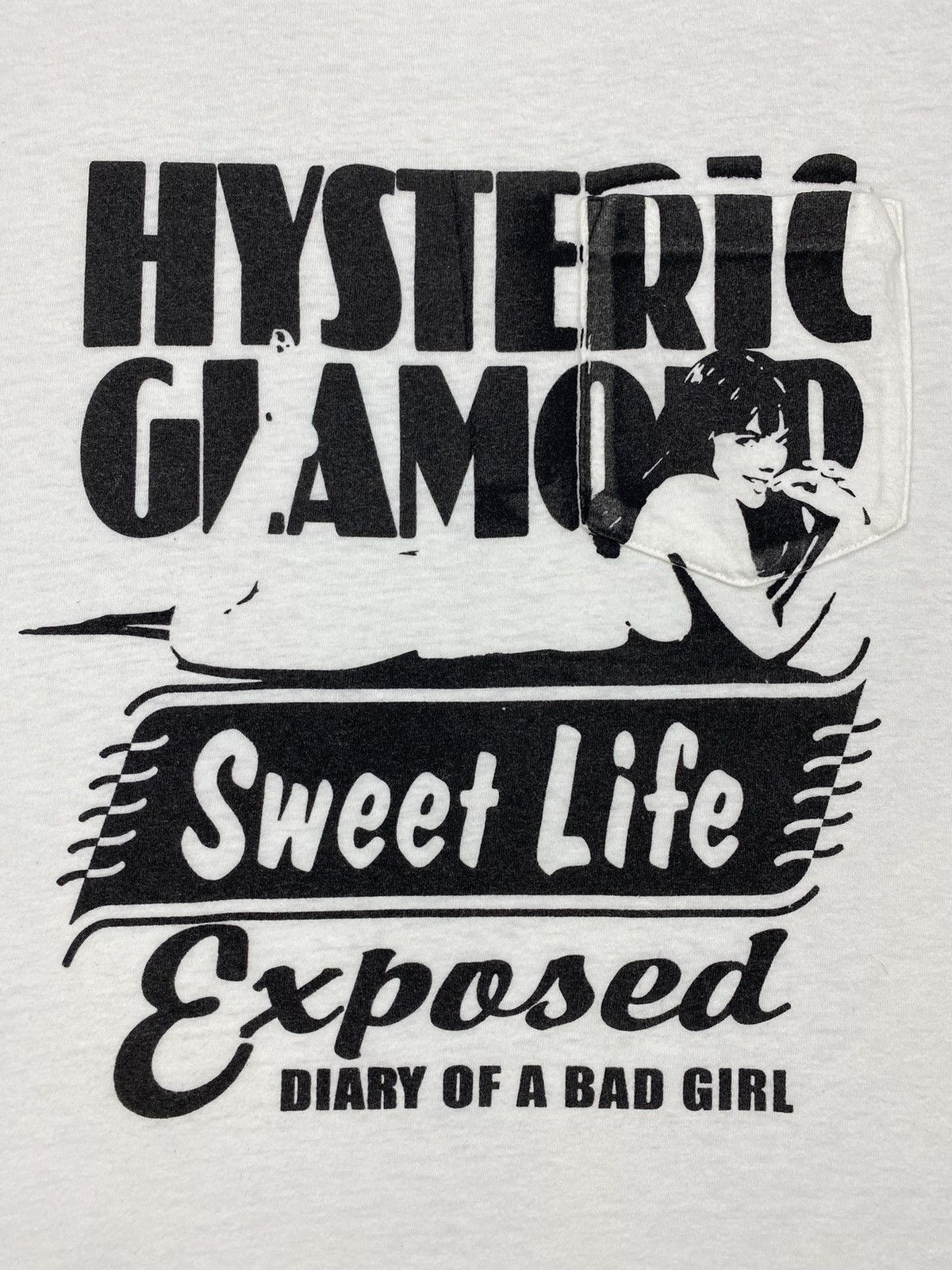Hysteric Glamour Hysteric Glamour “Diary of A Bad Girl” Pocket Tshirt Size US M / EU 48-50 / 2 - 3 Thumbnail