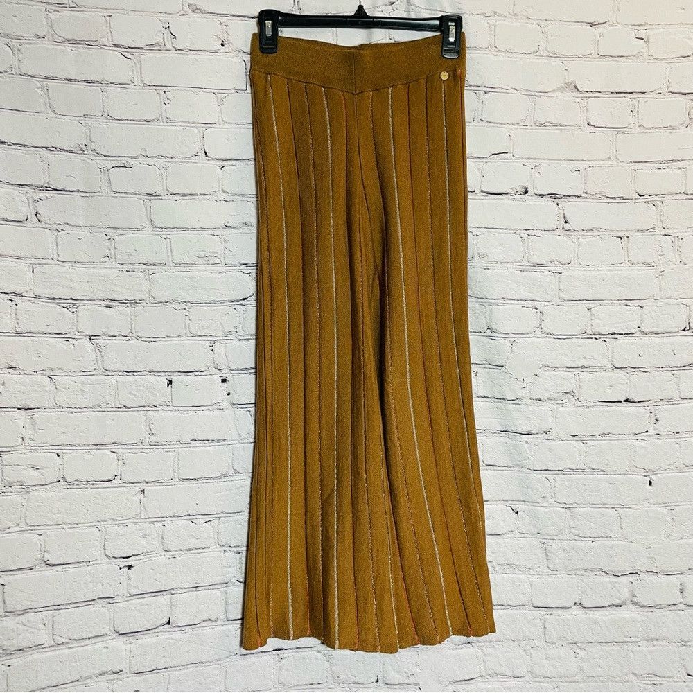 Other NWT New LUCKYLU Milano $211 Boho Brown Knit Pants Size S Size 28" / US 6 / IT 42 - 3 Thumbnail