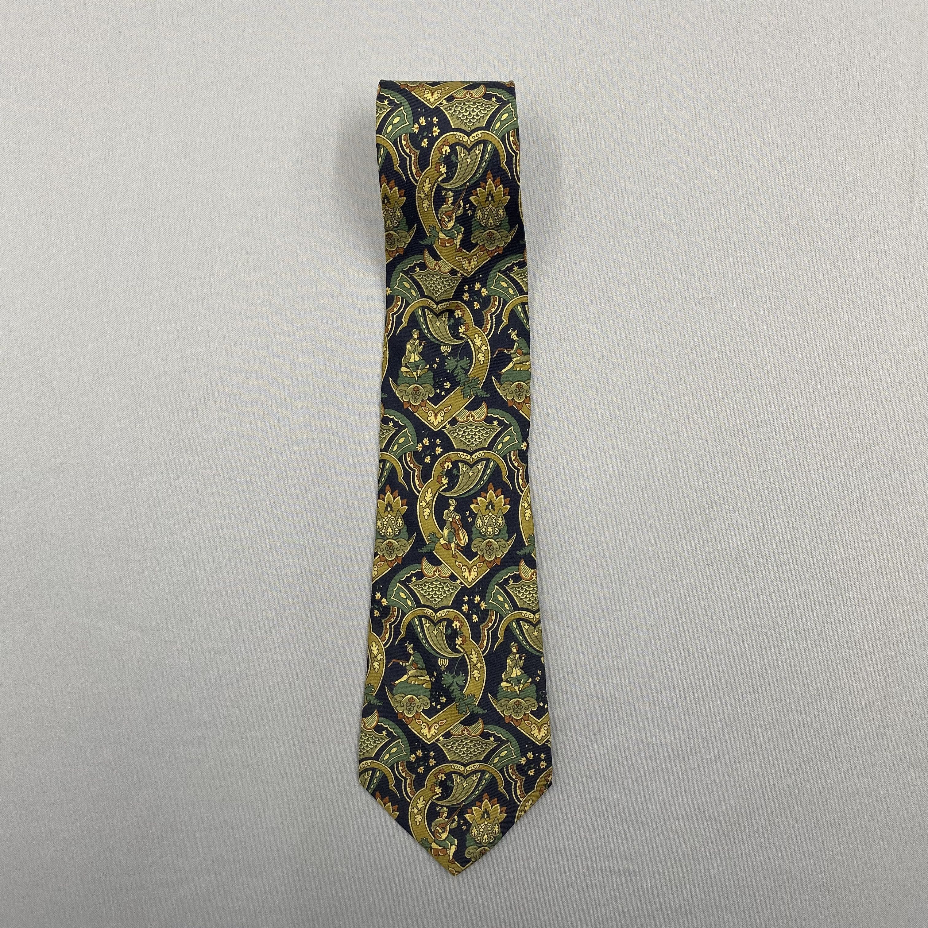 Salvatore Ferragamo Vintage Salvatore Ferragamo SILK Necktie Cravate Pure Silk Size ONE SIZE - 3 Thumbnail