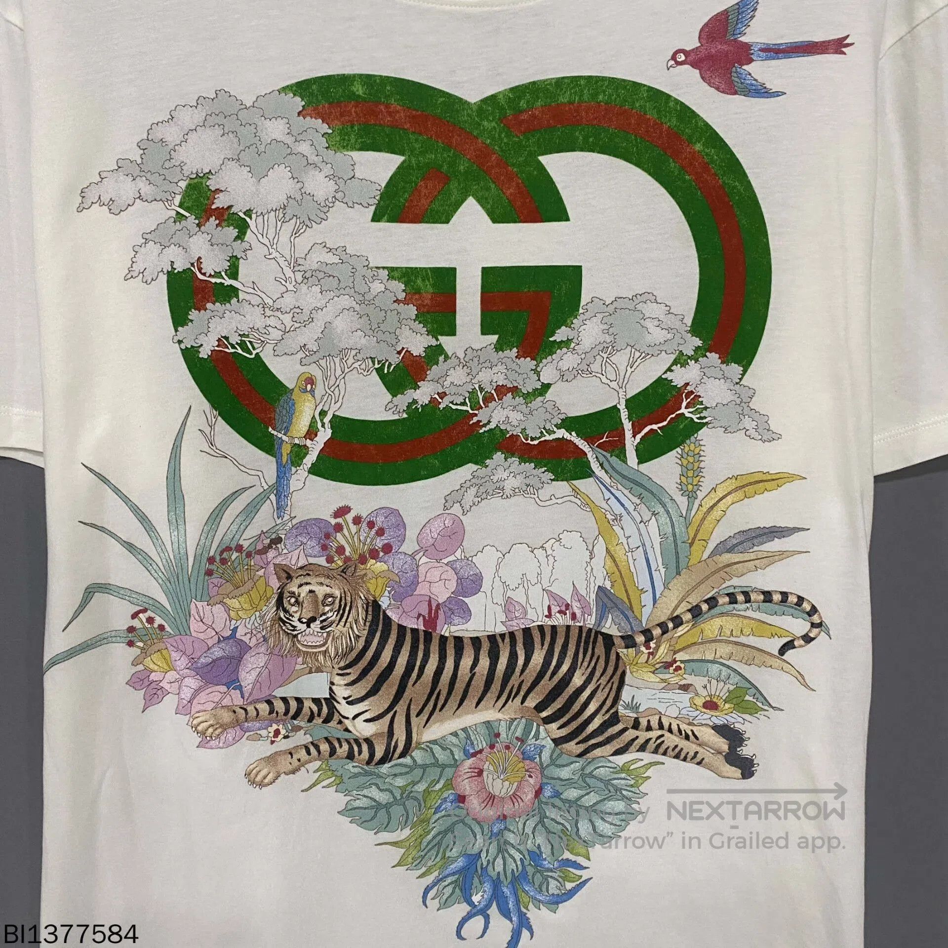 Gucci Gucci Tiger Print Short Sleeve Tee. Size US L / EU 52-54 / 3 - 4 Thumbnail