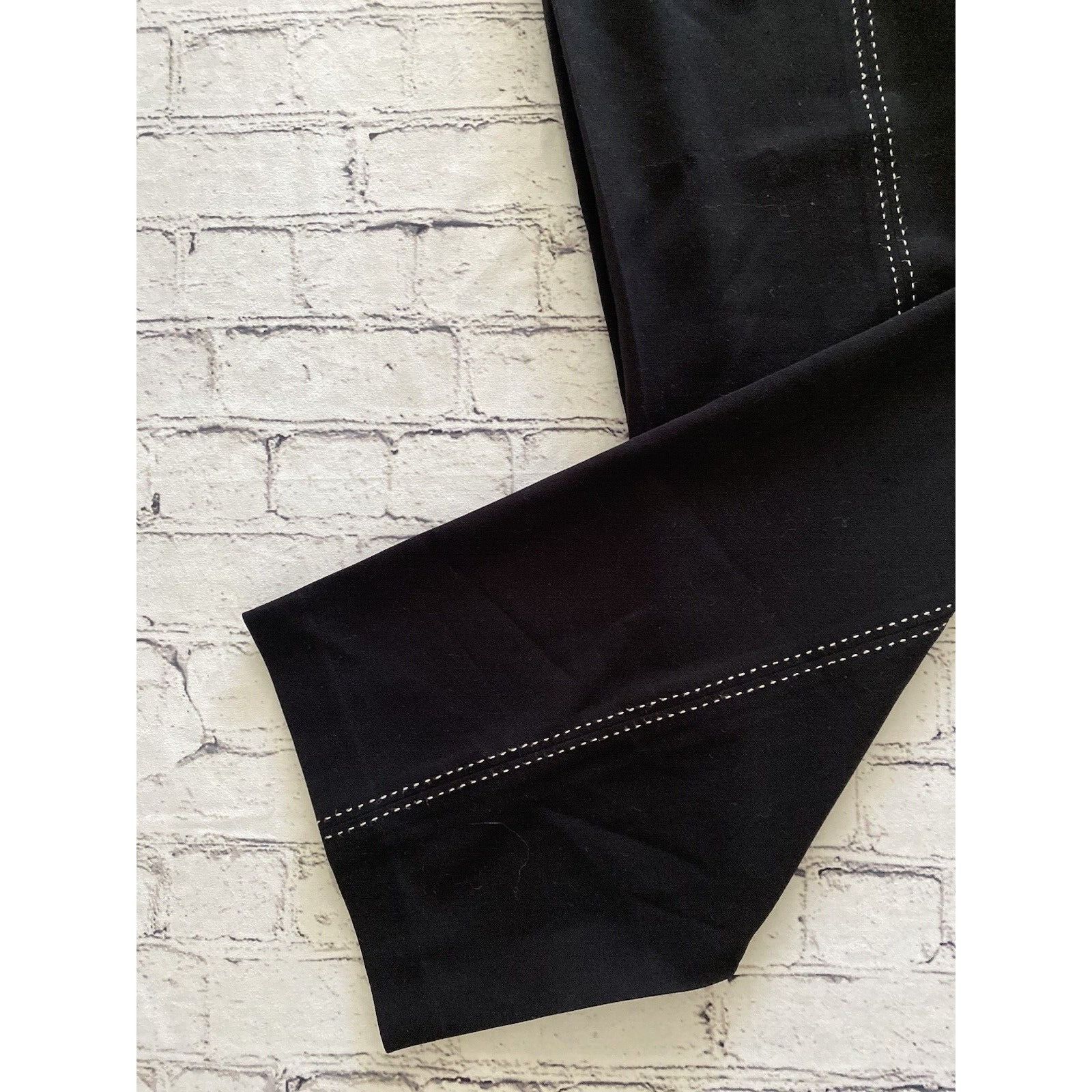 Designer Grace Dane Lewis Black White Stitching Dress Pants SZ18 Size 36" / US 14 / IT 50 - 10 Thumbnail