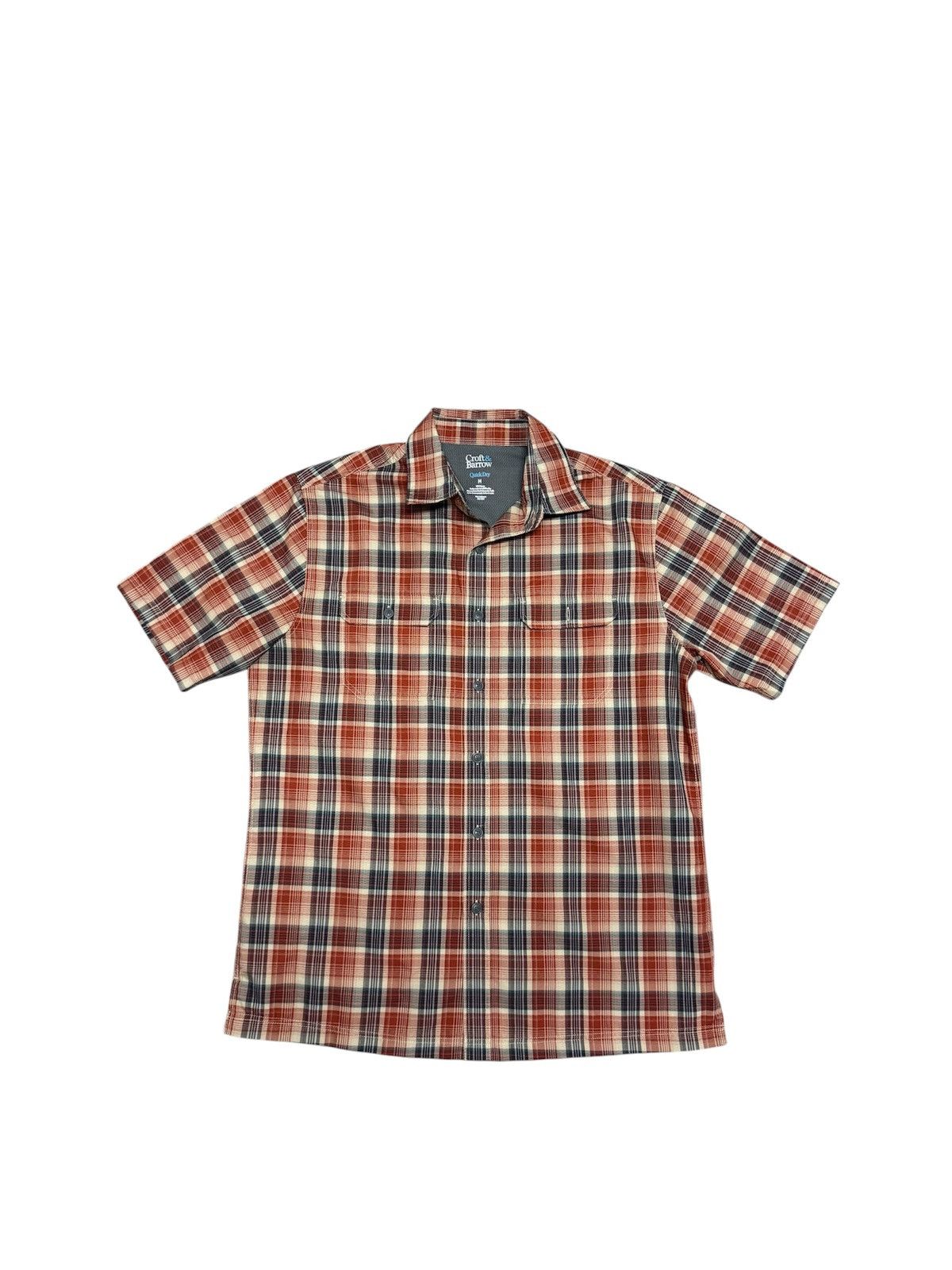 Croft & Barrow Croft & Barrow Men’s MediumQuick-Dry Plaid ShirtShort Sleeve Size US M / EU 48-50 / 2 - 2 Thumbnail