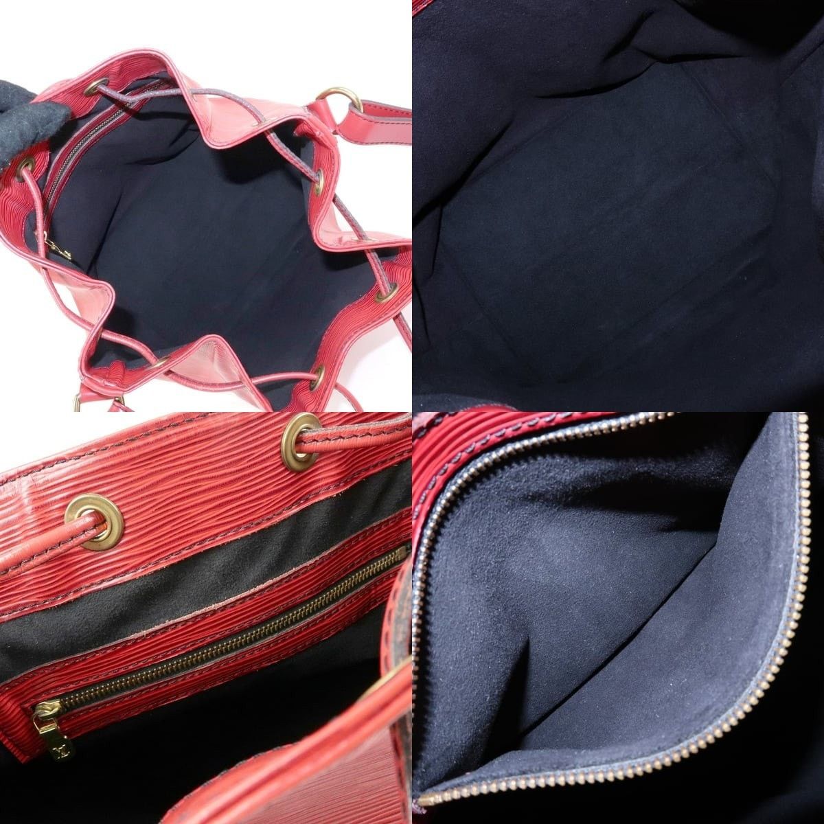 Louis Vuitton Louis Vuitton Epi Petit Noe Shoulder Bag Leather Bucket Red Size ONE SIZE - 7 Thumbnail