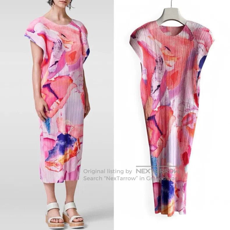 Issey Miyake Issey Miyake Color-block Dress Size M / US 6-8 / IT 42-44 - 1 Thumbnail