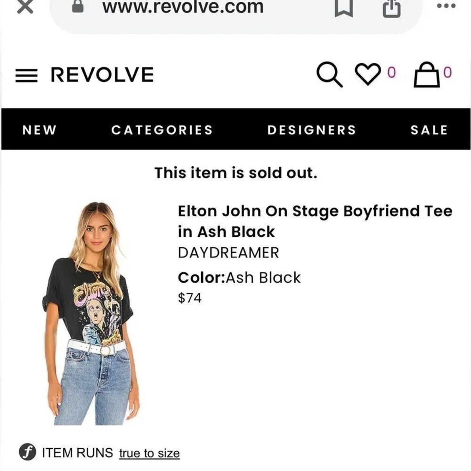 Daydreamer DAYDREAMER Elton John On Stage Boyfriend T-Shirt Size Medium Size M / US 6-8 / IT 42-44 - 15 Thumbnail