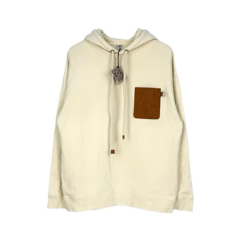 Loewe LOEWE White striped hooded hoodie Size M / US 6-8 / IT 42-44 - 1 Thumbnail