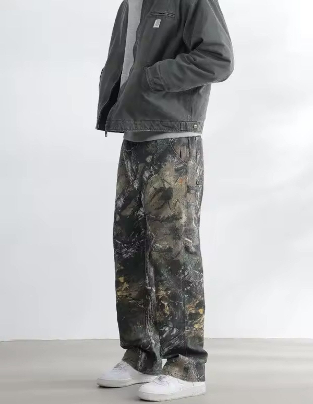 Japanese Brand × Vintage American Outdoor Straight Leg Branch Camo Workwear Pants Size US 28 / EU 44 - 3 Thumbnail
