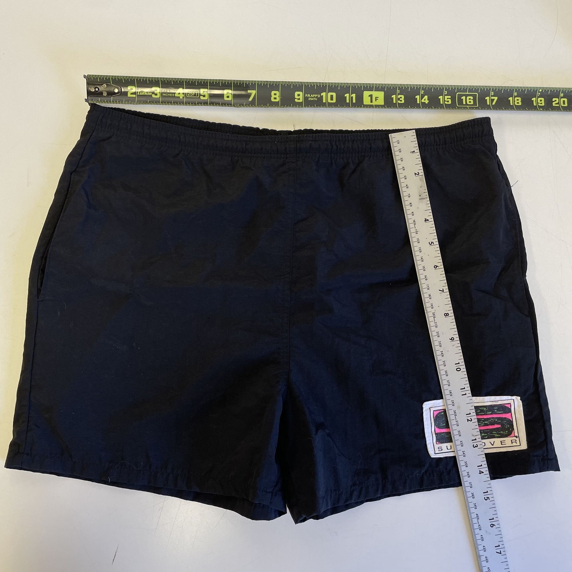 Other Vtg Sun Lover Nylon Athletic BEACH SURFER Neon LOGO Shorts Size US 34 / EU 50 - 6 Thumbnail