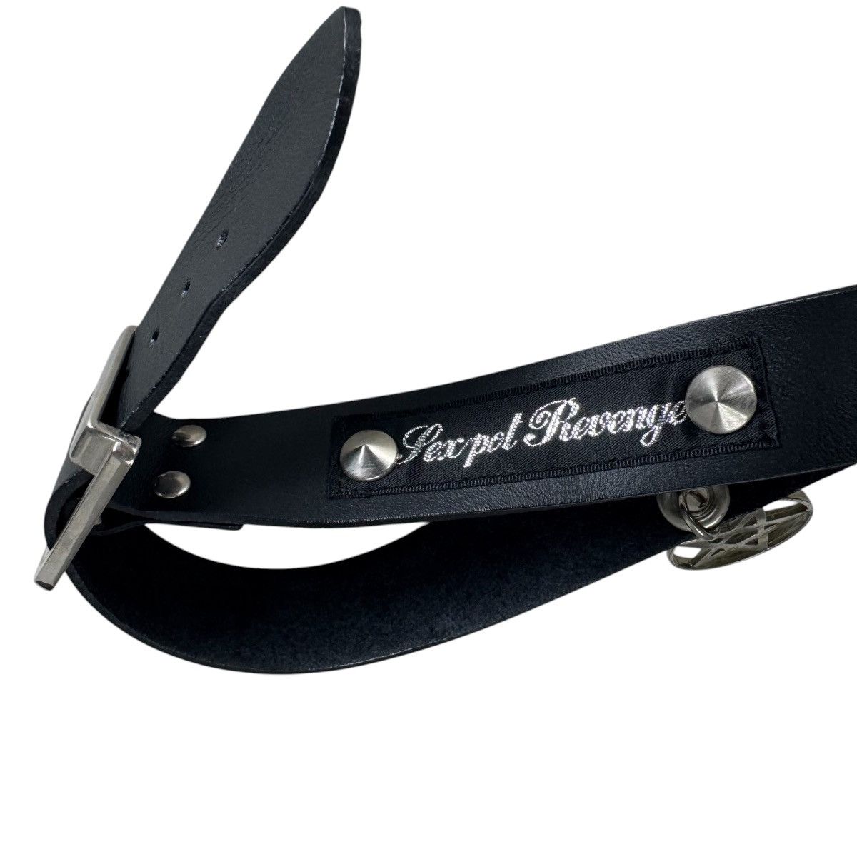 Sex Pot ReVeNGe ☀️SEX POT REVENGE PENTAGRAM STUDDED LEATHER CHOKER Size ONE SIZE - 4 Thumbnail