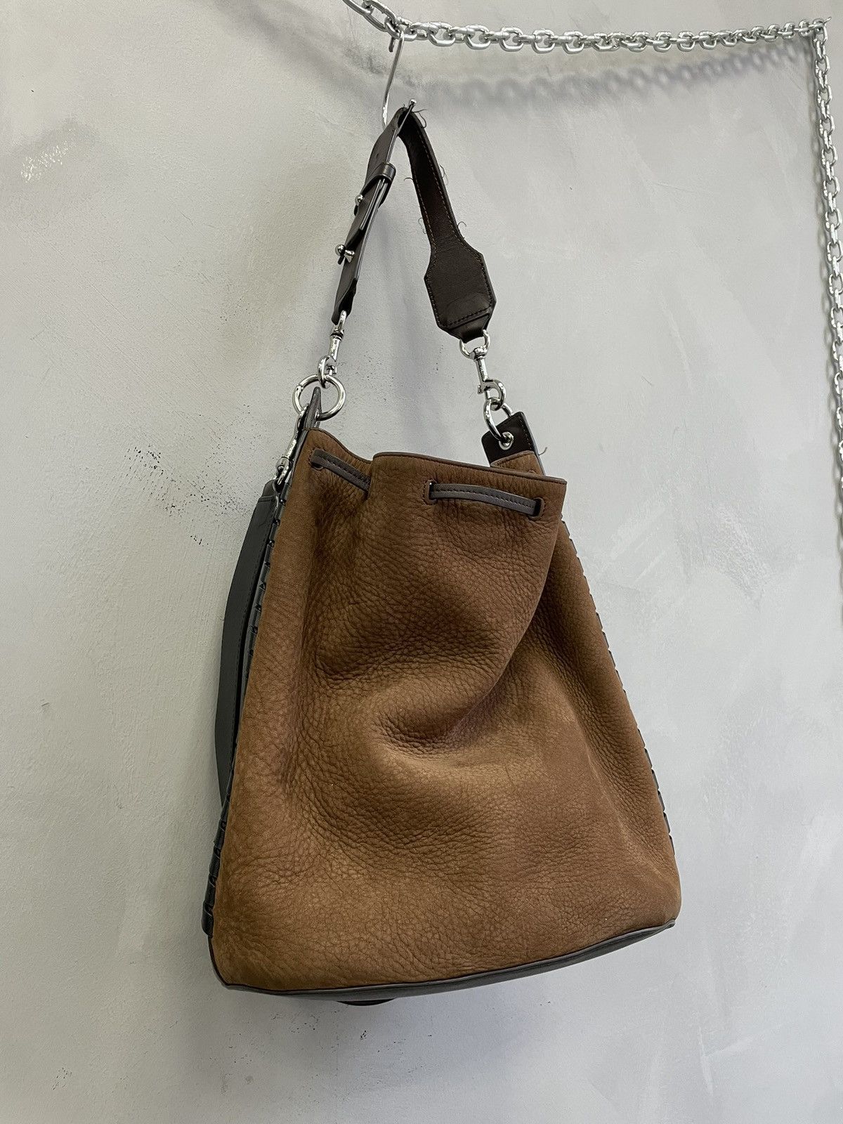 Allsaints Allsaints brown leather bucket bag vintage kmrii style Size ONE SIZE - 8 Thumbnail