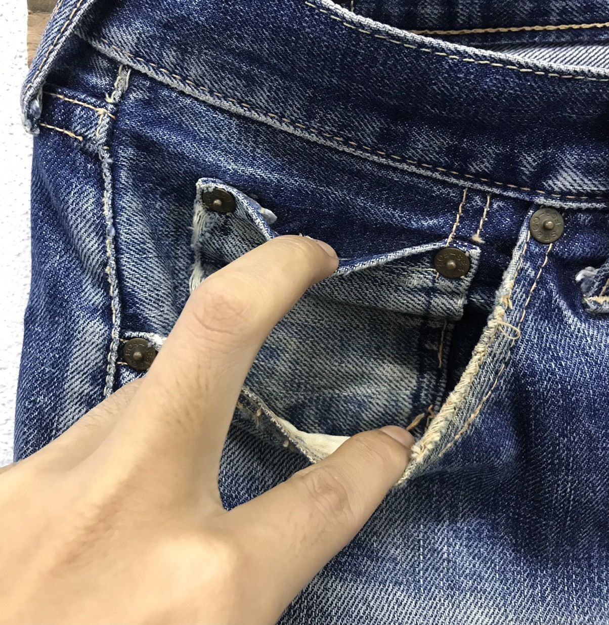 FOB Factory × Japanese Brand × Vintage Vintage FOB FACTORY Made In Japan Denim Pants Size US 32 / EU 48 - 8 Thumbnail