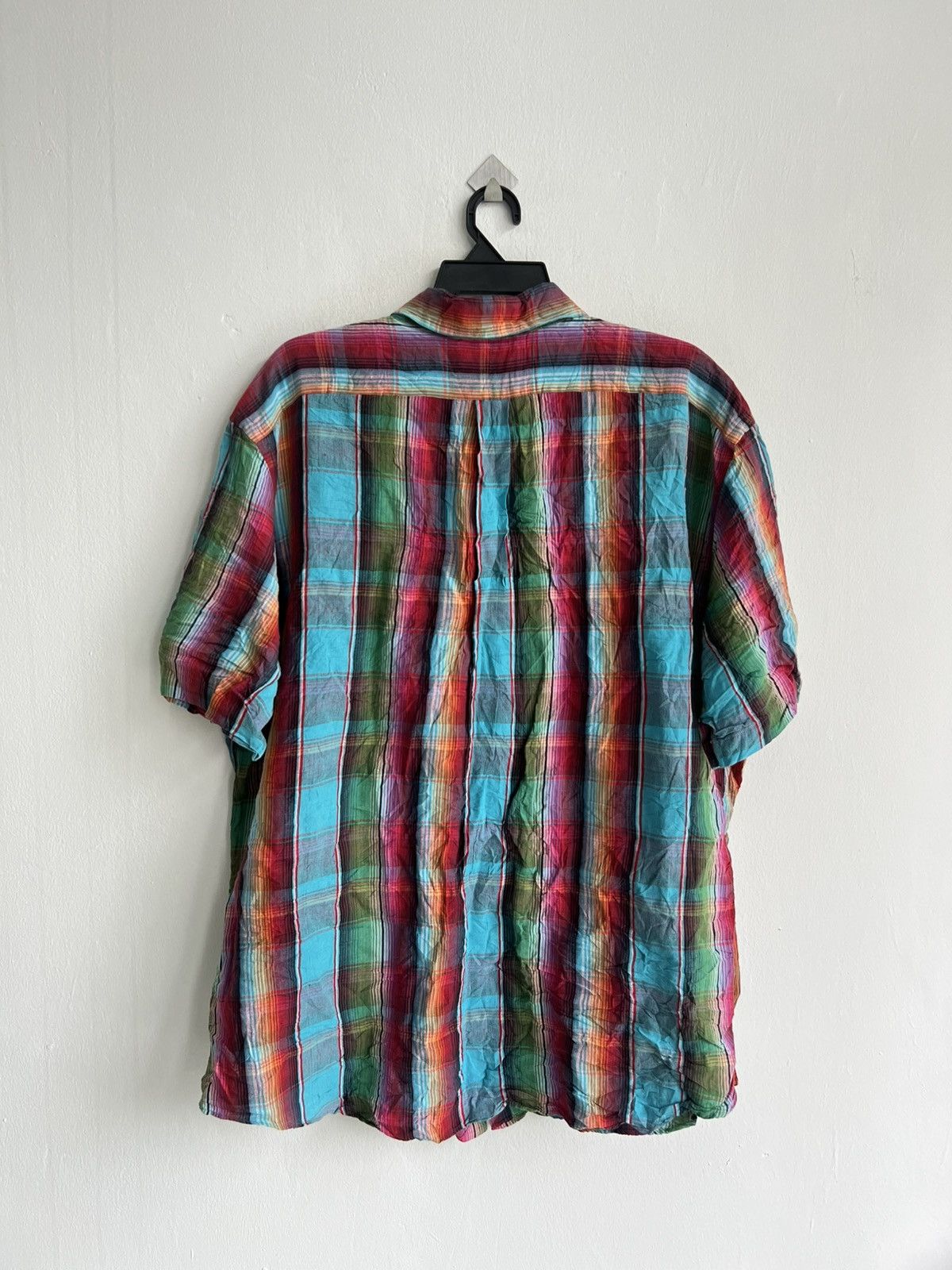 Polo Ralph Lauren Vintage Polo Ralph Lauren Madras Plaid Linen Oxford Shirt Size US XXL / EU 58 / 5 - 4 Thumbnail
