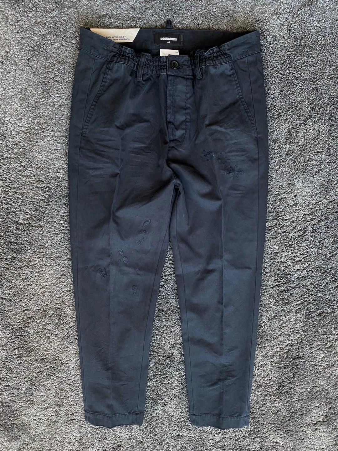 Dsquared2 Dsquared2 Black Casual Pants for Men Size US 28 / EU 44 - 1 Thumbnail